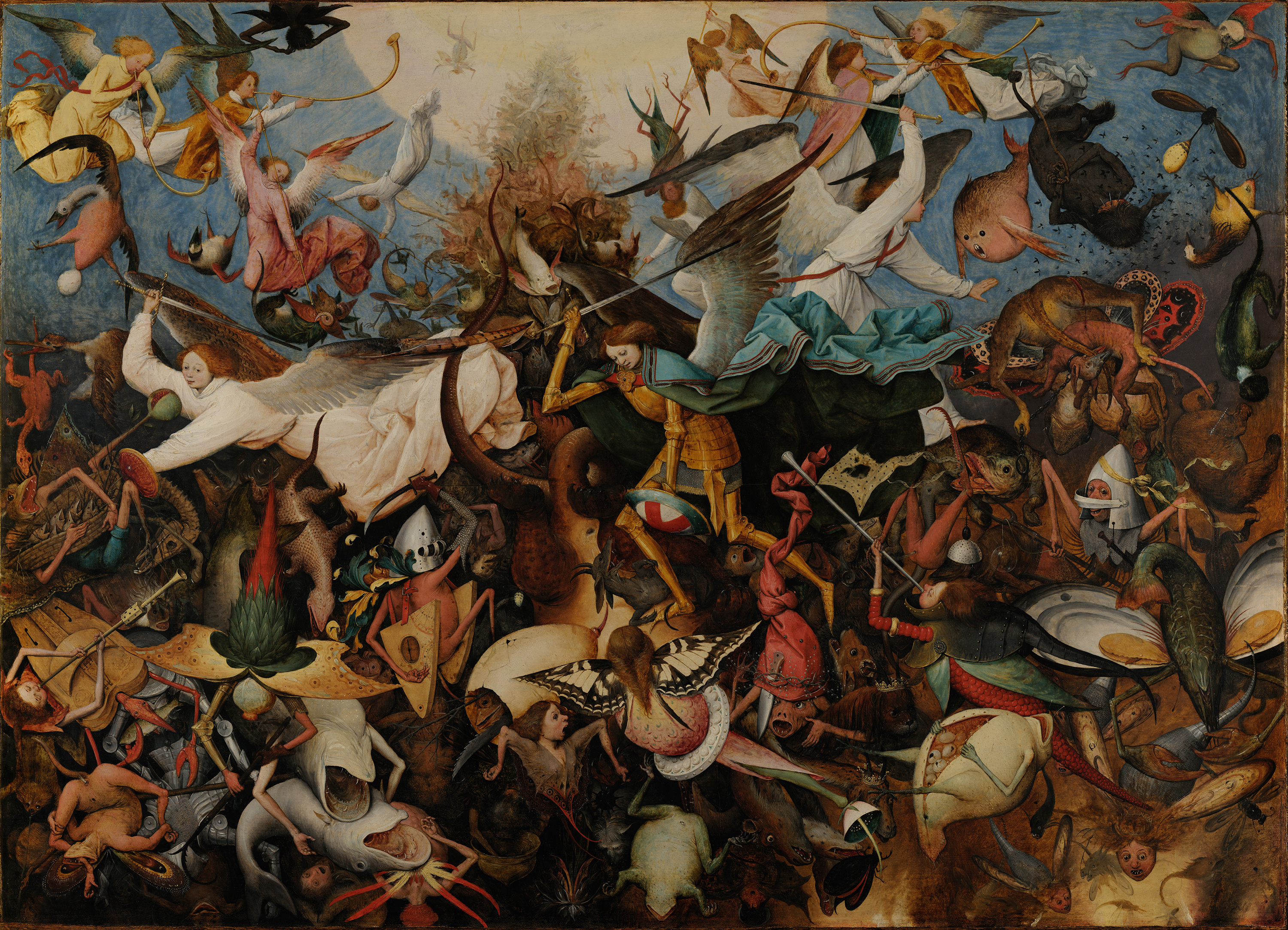 The Fall of the Rebel Angels, zoomed in