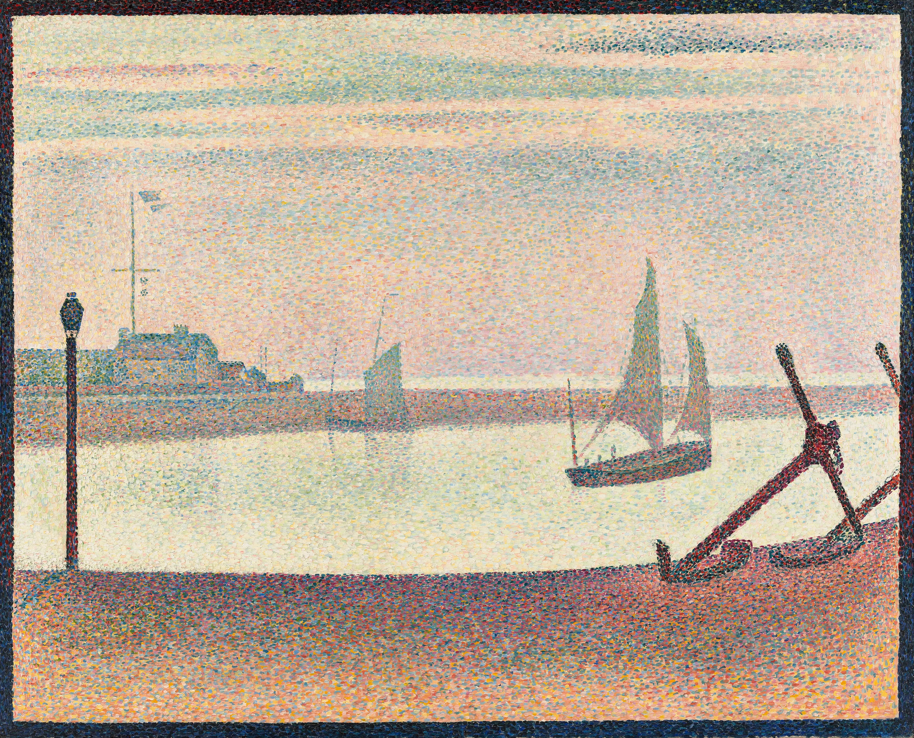The Channel at Gravelines, Evening, Georges Seurat