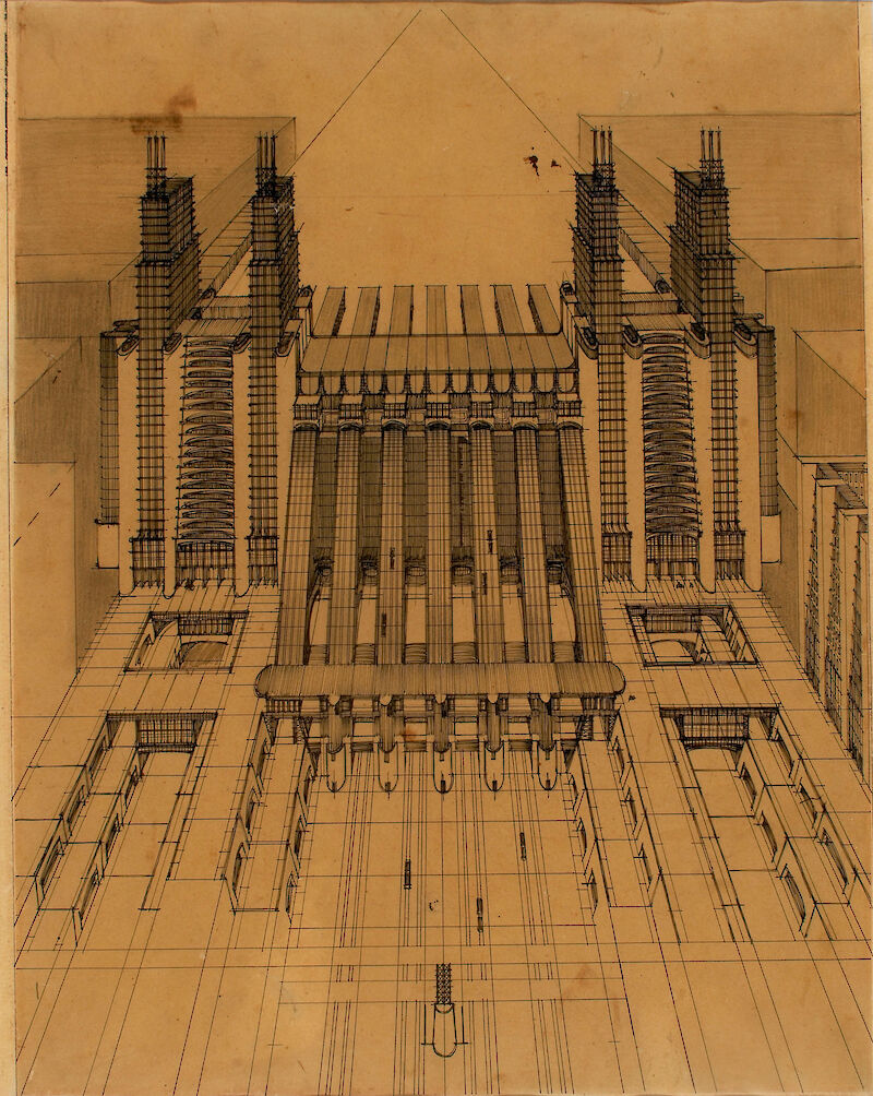 Air and Train Station with Funiculars scale comparison