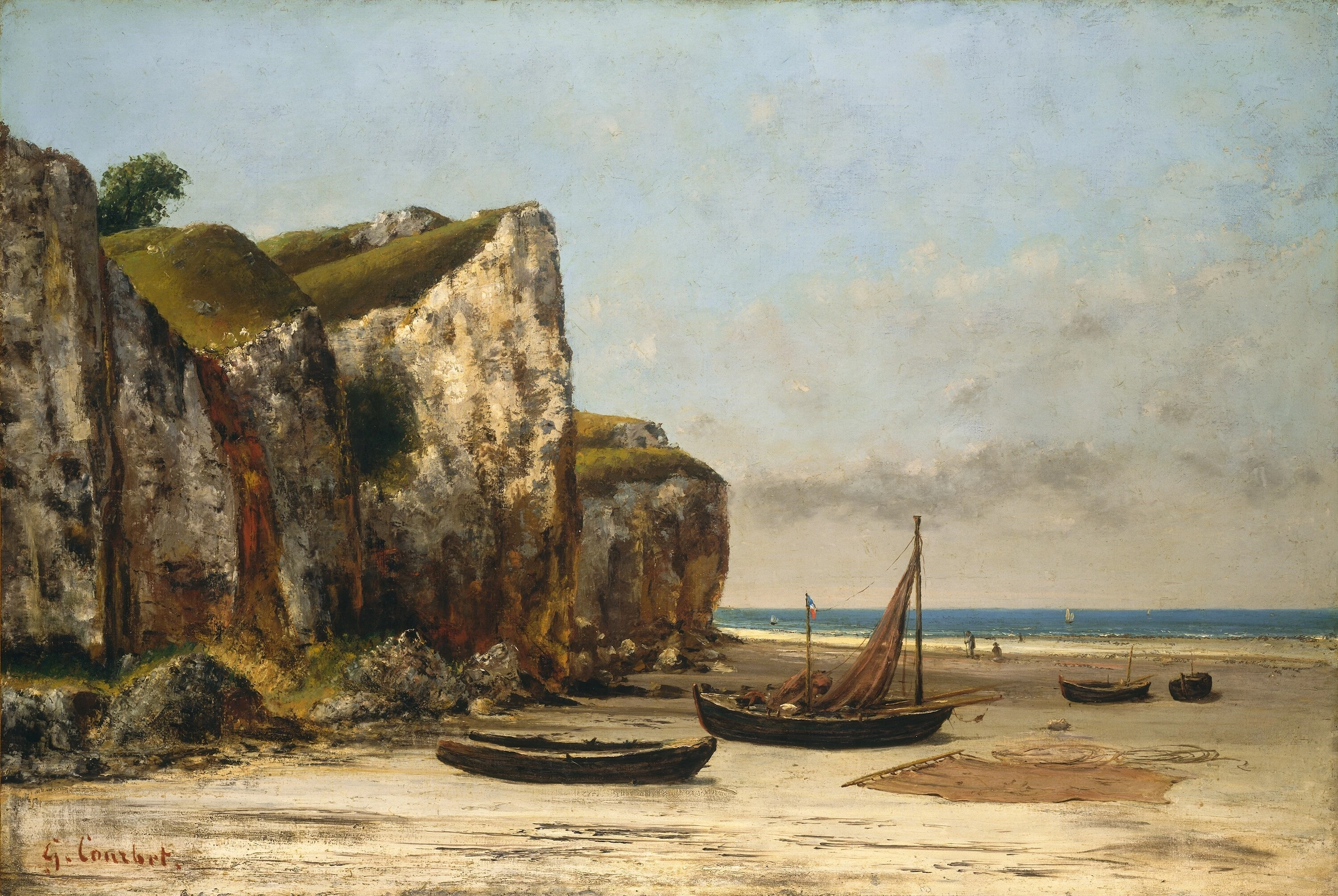 Beach in Normandy, Gustave Courbet