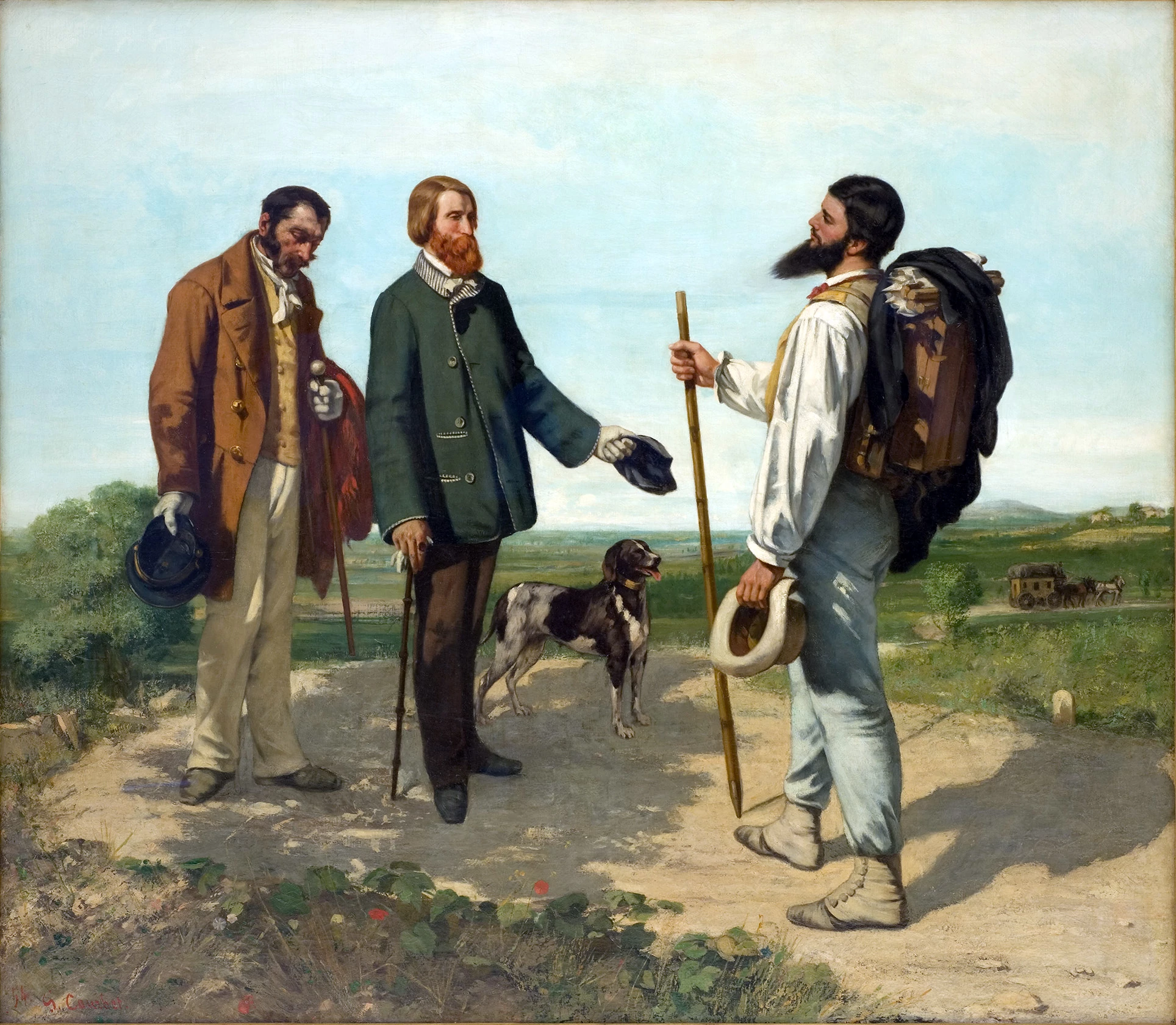 Bonjour Monsieur Courbet, Gustave Courbet