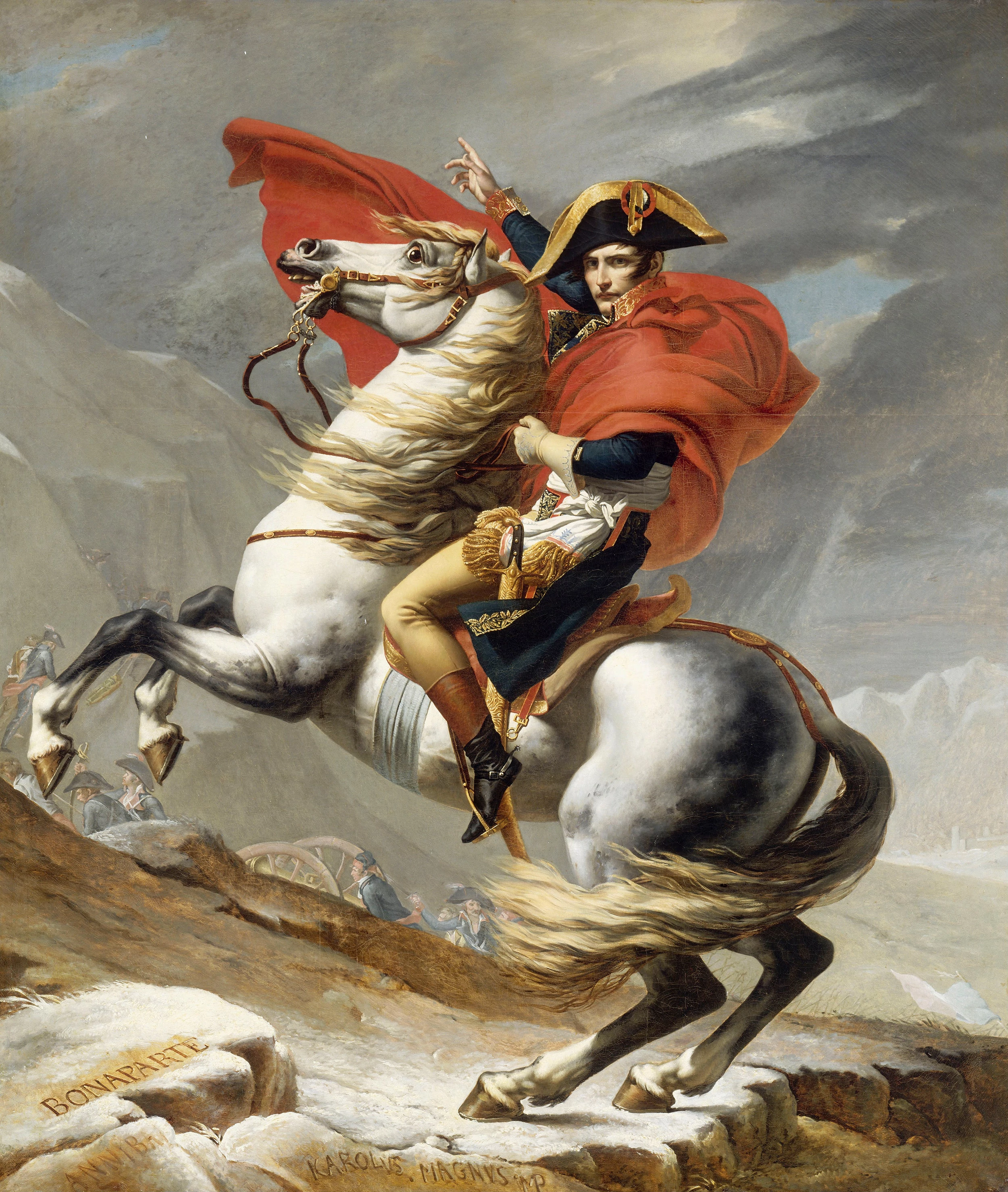 Bonaparte Crossing the Grand Saint-Bernard Pass, Jacques-Louis David