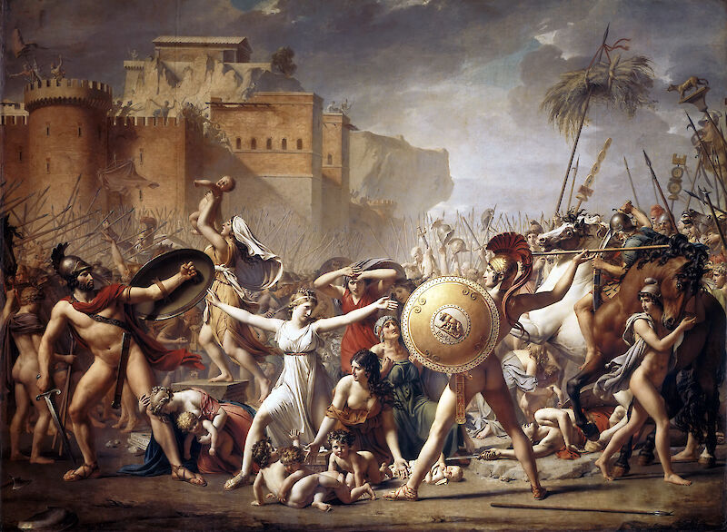 The Intervention of the Sabine Women scale comparison