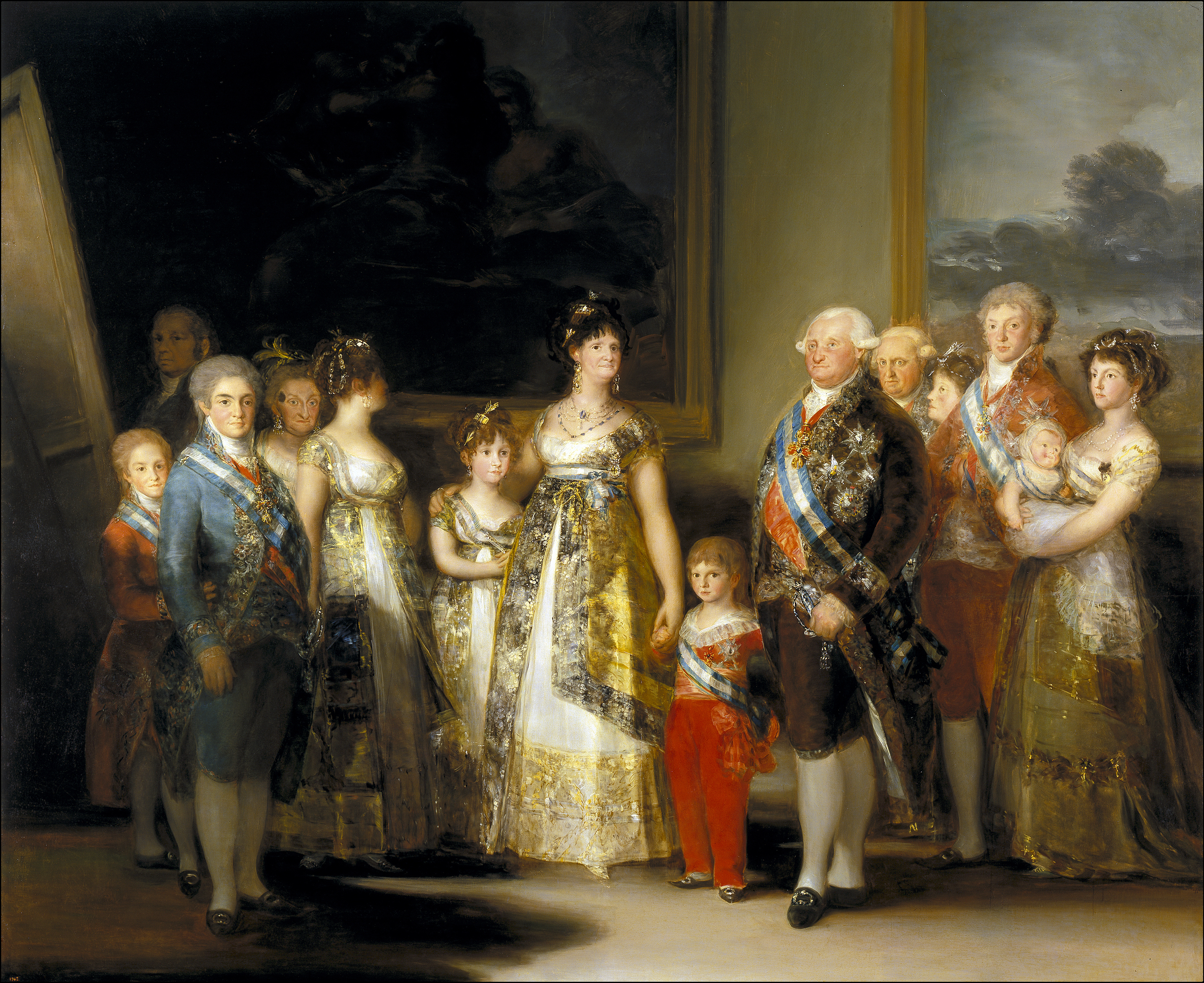 Charles IV of Spain and His Family, zoomed in