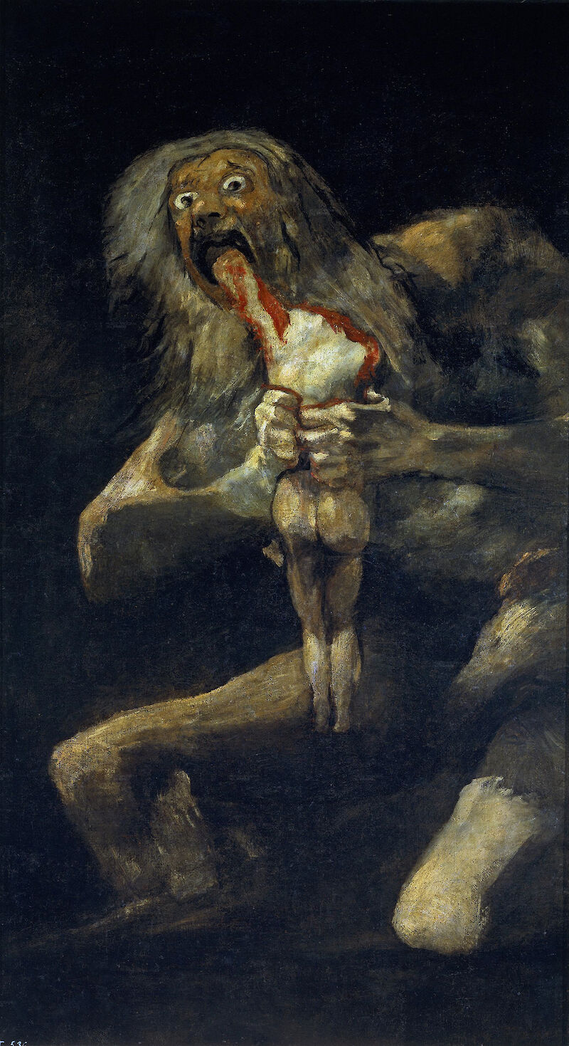 Saturn Devouring one of his Children scale comparison