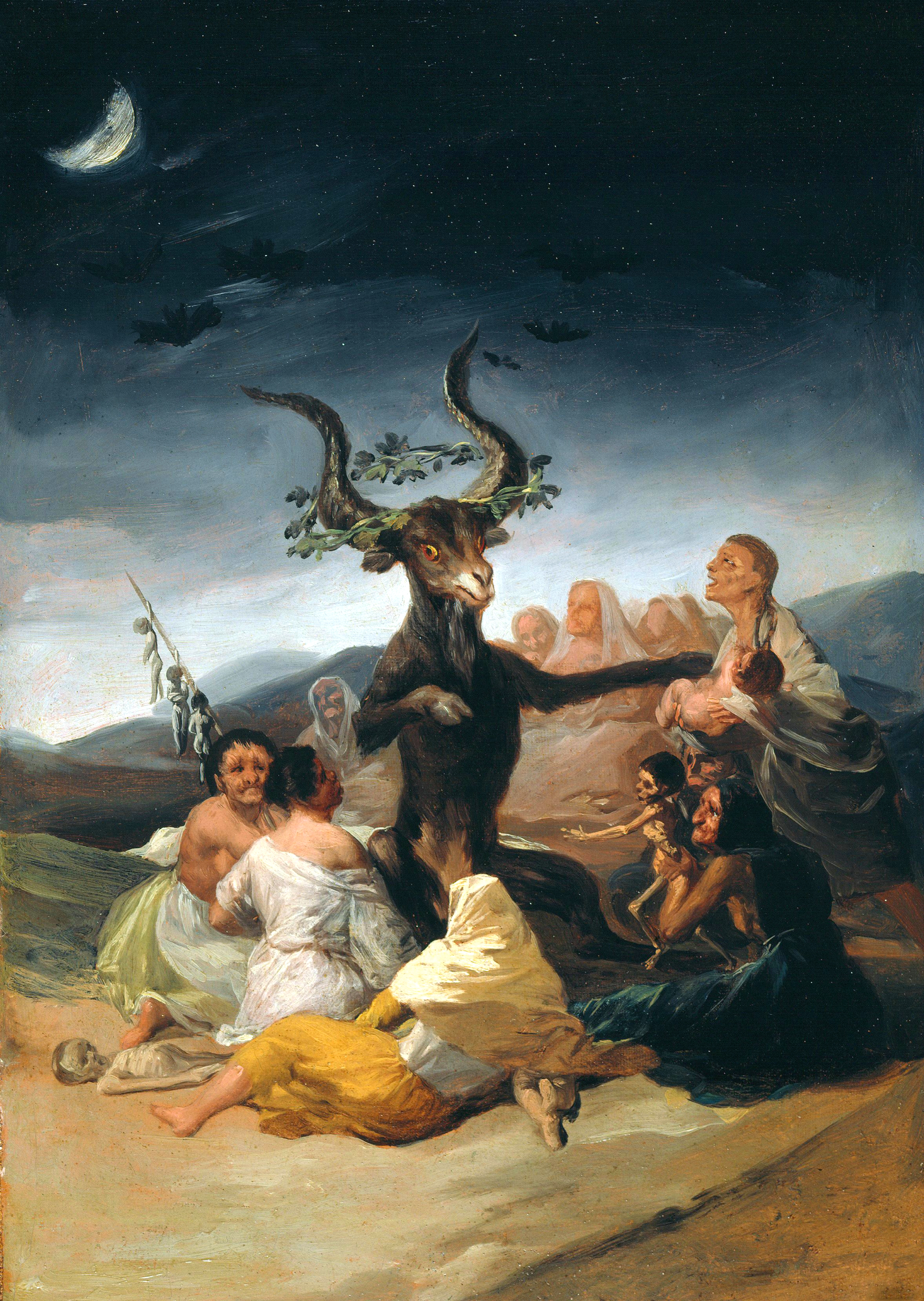 The Witches Sabbath, zoomed in