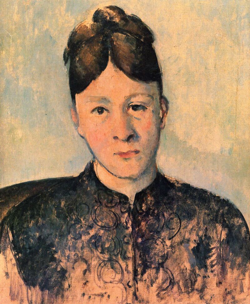 Portrait of Madame Cezanne scale comparison