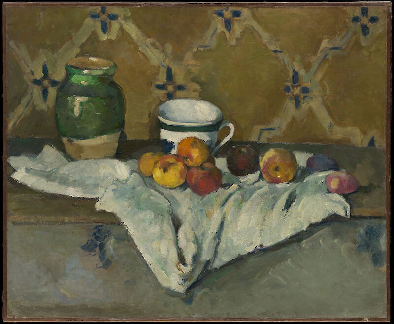 Still Life with Jar, Cup, and Apples scale comparison