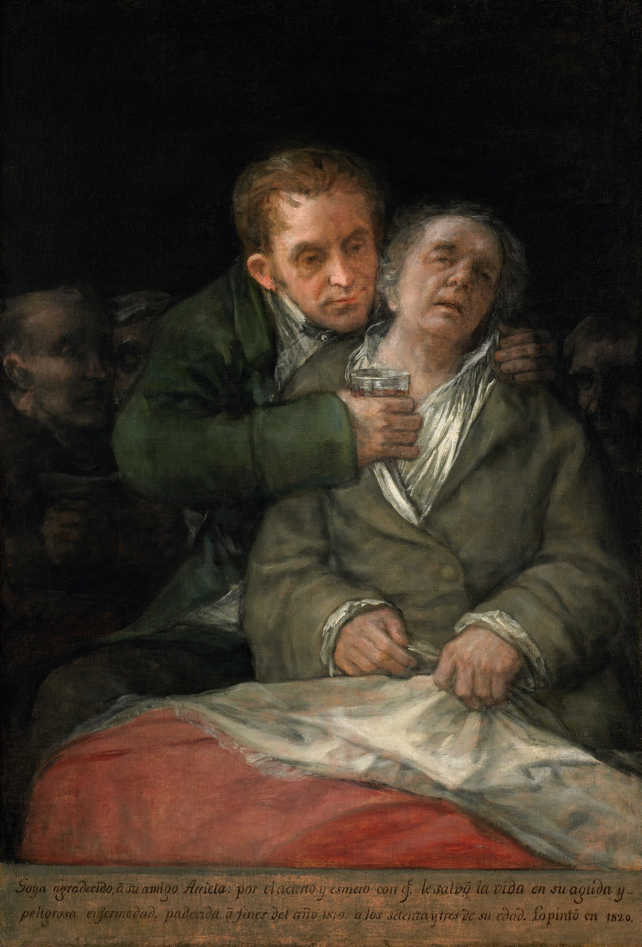 Self-Portrait with Dr. Arrieta, Francisco de Goya y Lucientes