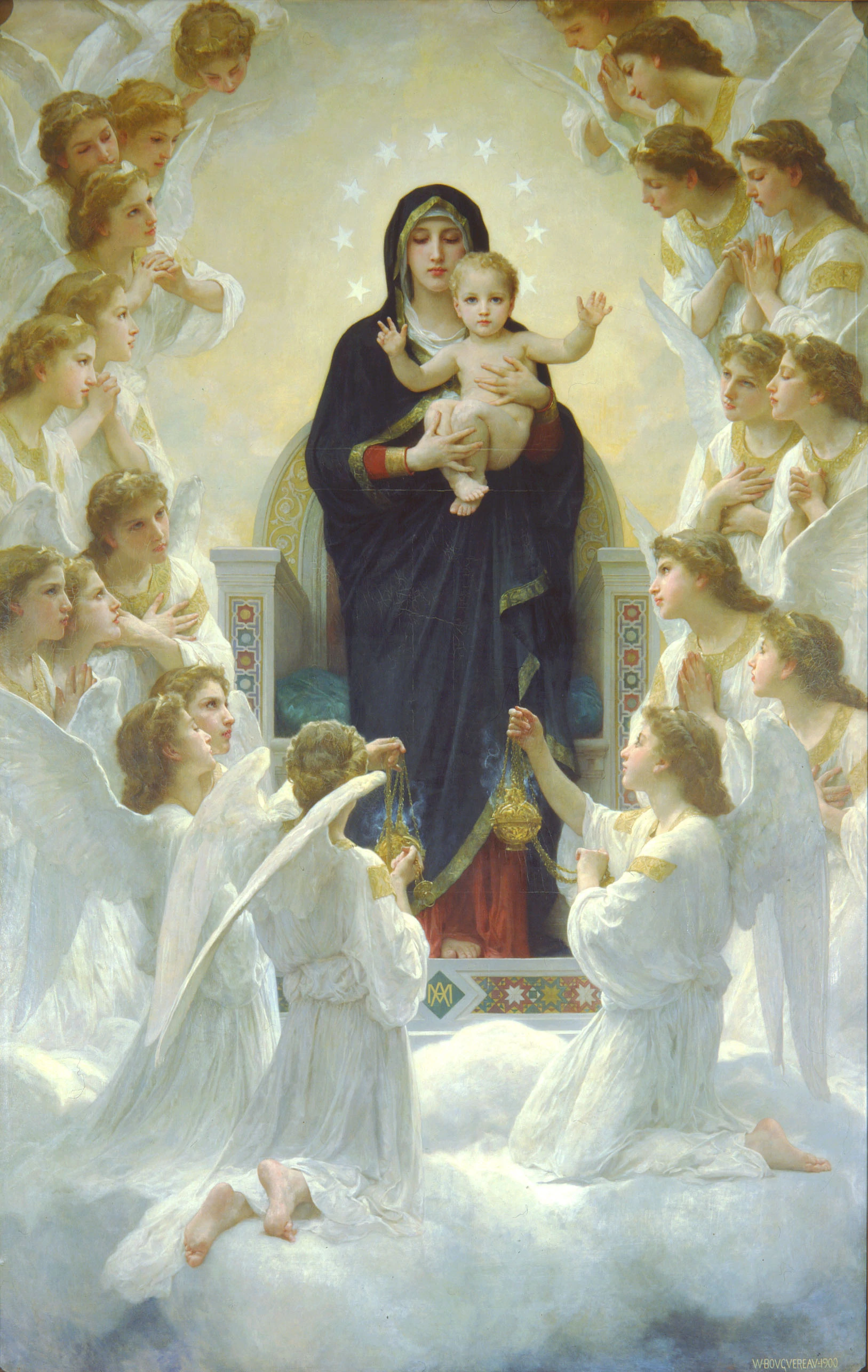 The Virgin With Angels, William-Adolphe Bouguereau