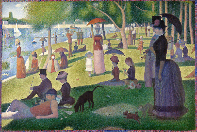 A Sunday on La Grande Jatte scale comparison