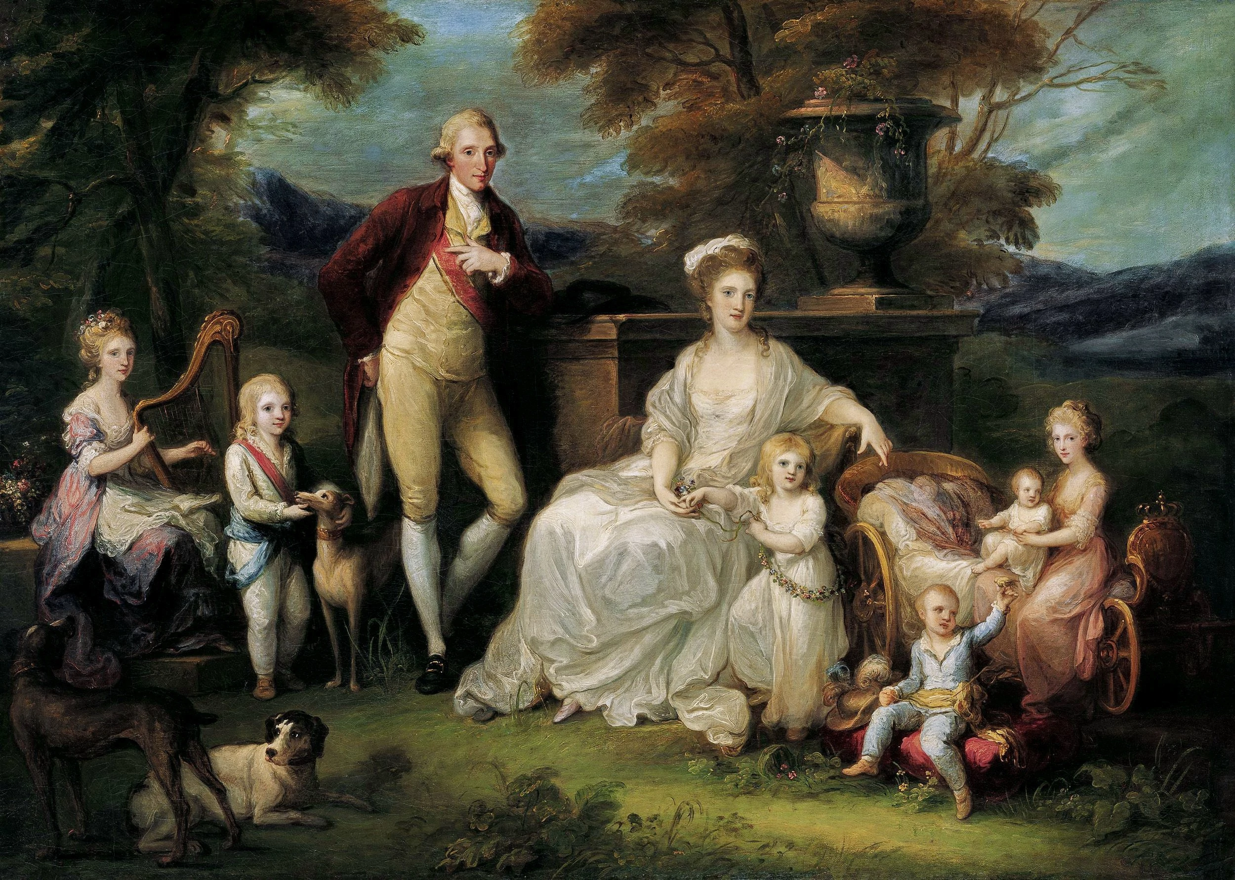 Ferdinand IV King of Naples and his Family, Angelica Kauffmann