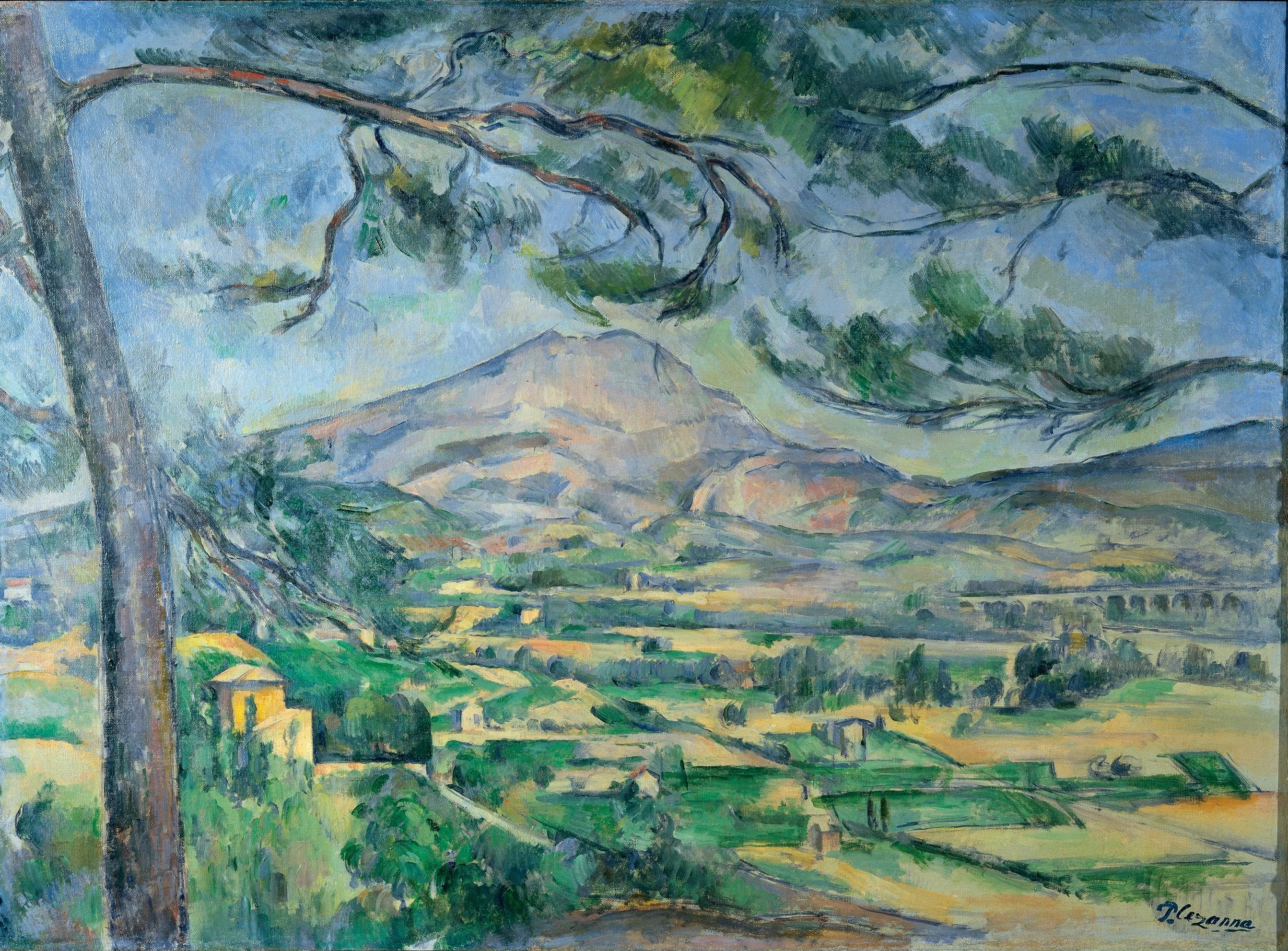 Mont Sainte-Victoire with Large Pine, Paul Cézanne