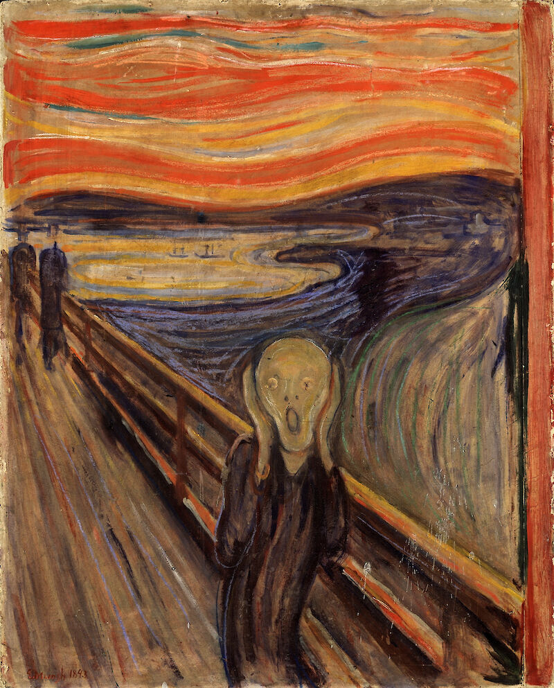 The Scream - 1893 scale comparison