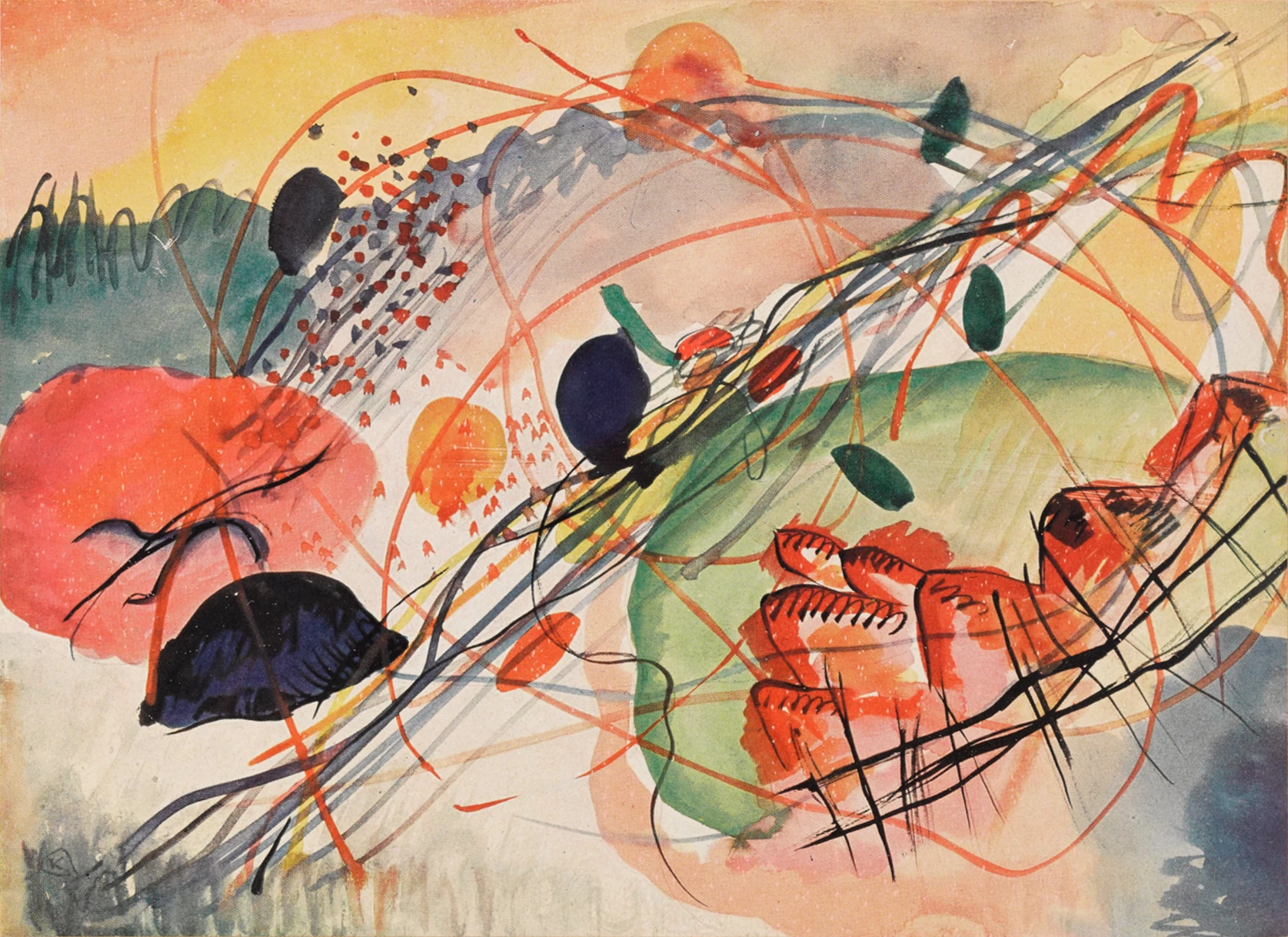 Watercolor 6, Wassily Kandinsky