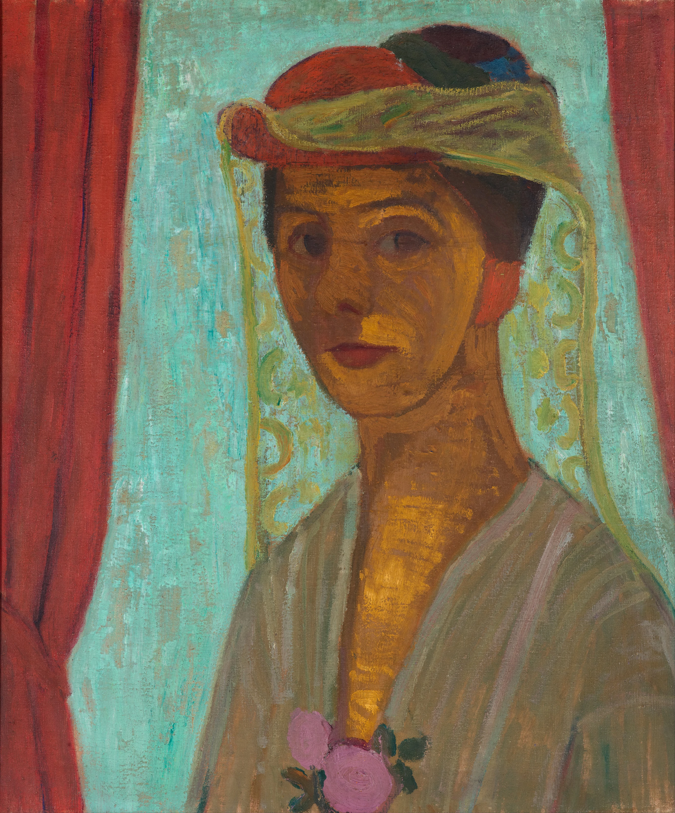 Self-portrait with hat and veil, Paula Modersohn-Becker