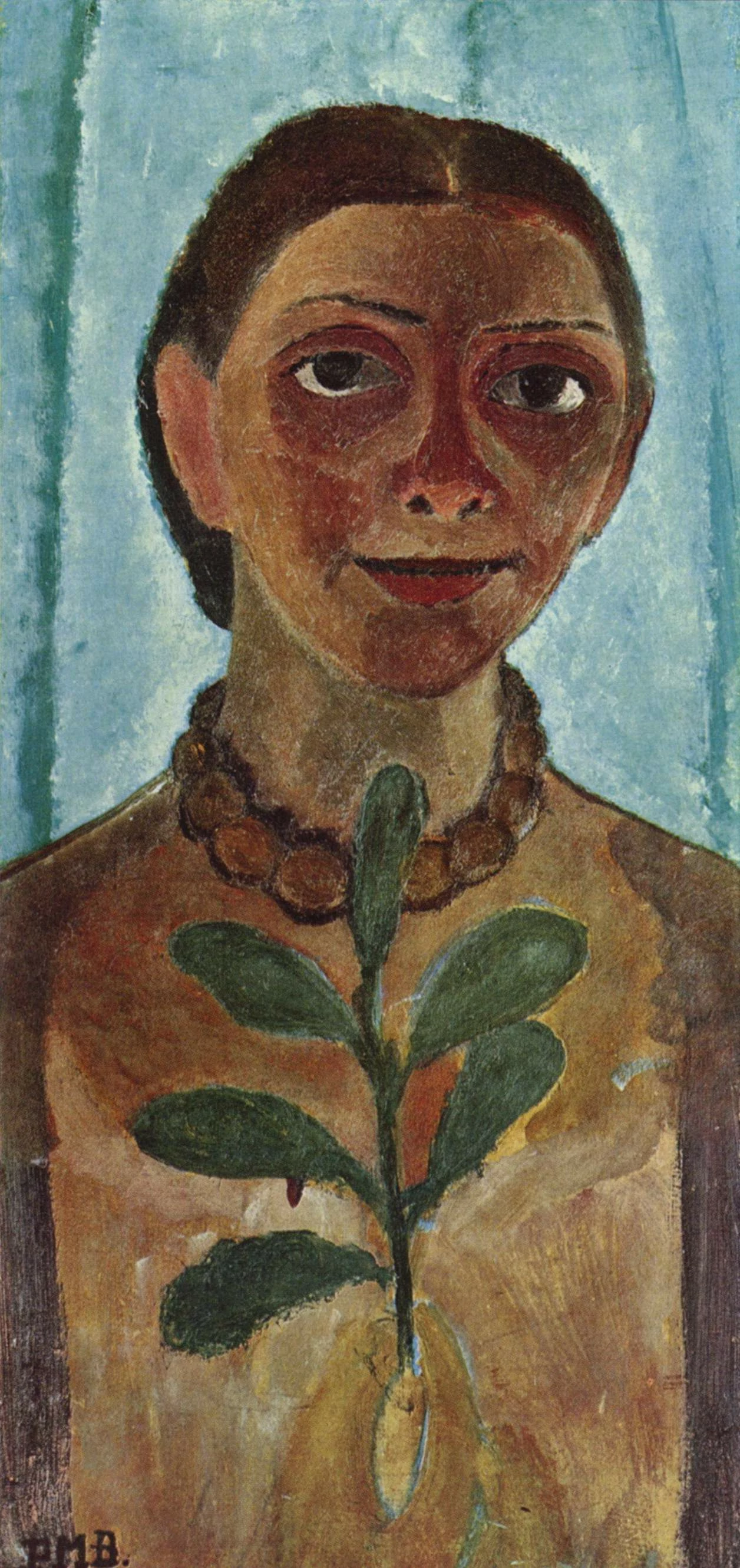 Self-portrait with a camellia branch, Paula Modersohn-Becker