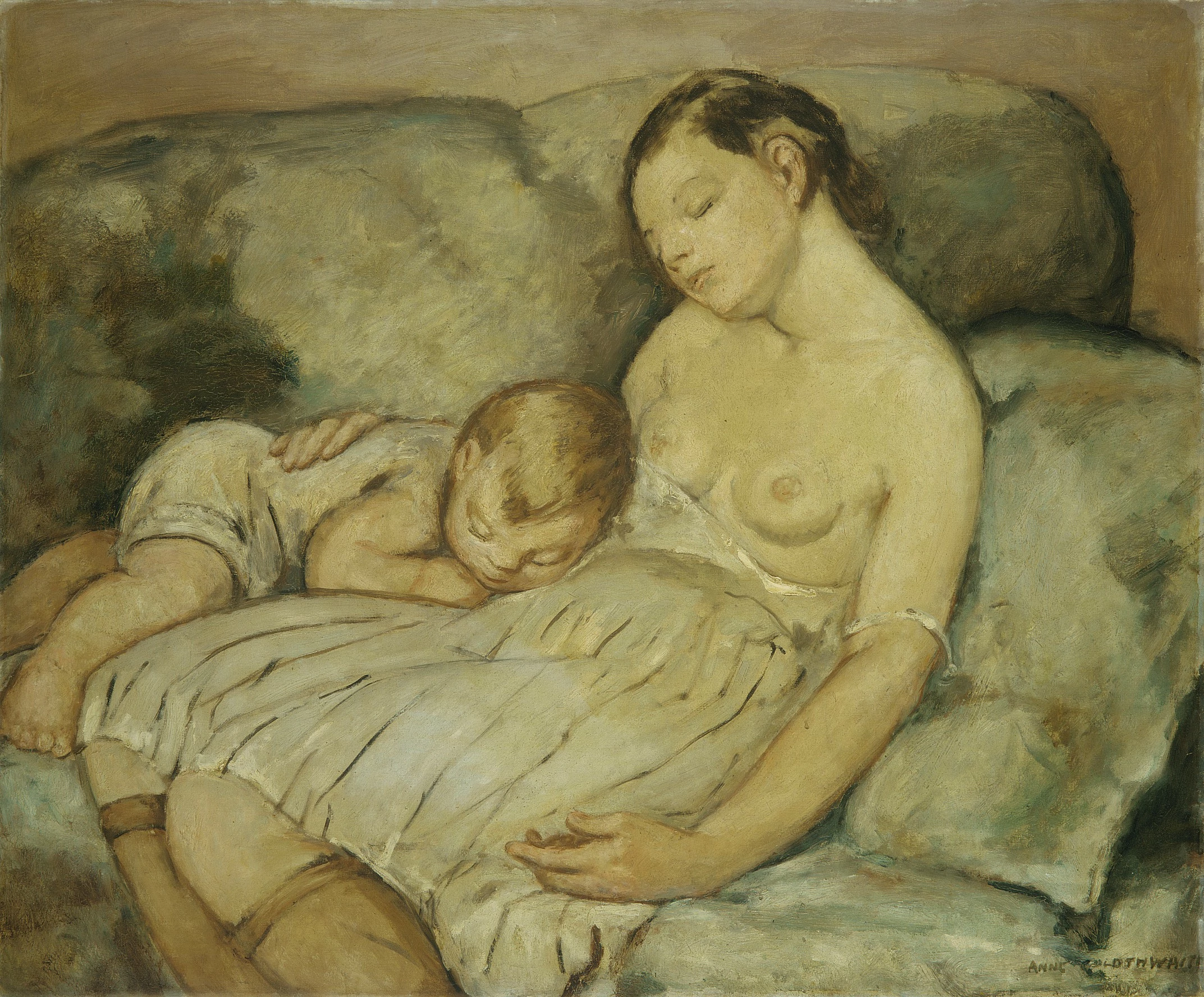 The Green Sofa, Anne Goldthwaite
