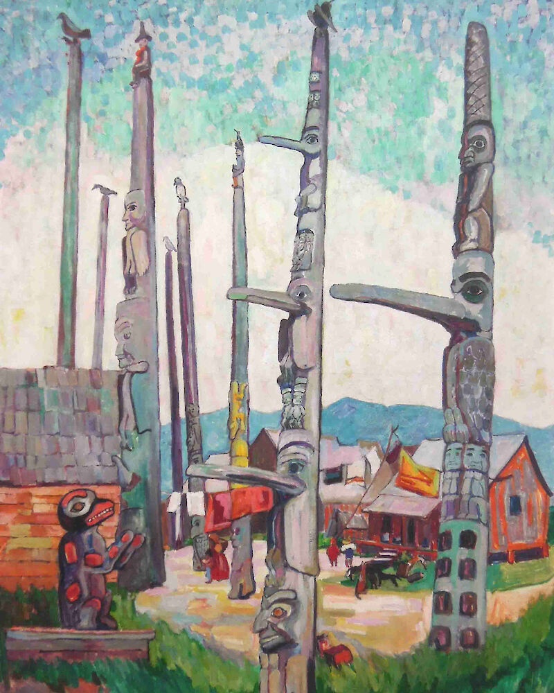 Totem Poles, Kitseukla scale comparison