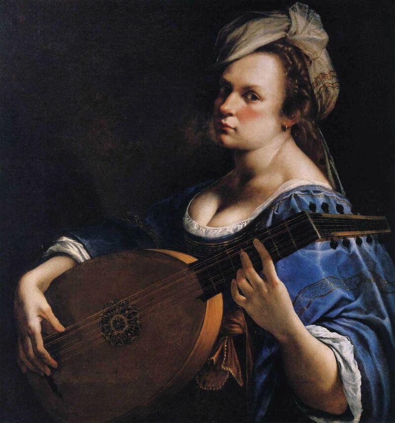 Self-Portrait as a Lute Player scale comparison