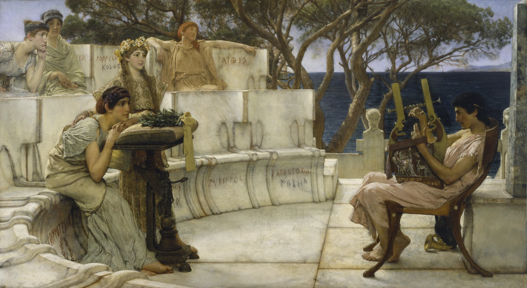 Sappho and Alcaeus, Lawrence Alma-Tadema