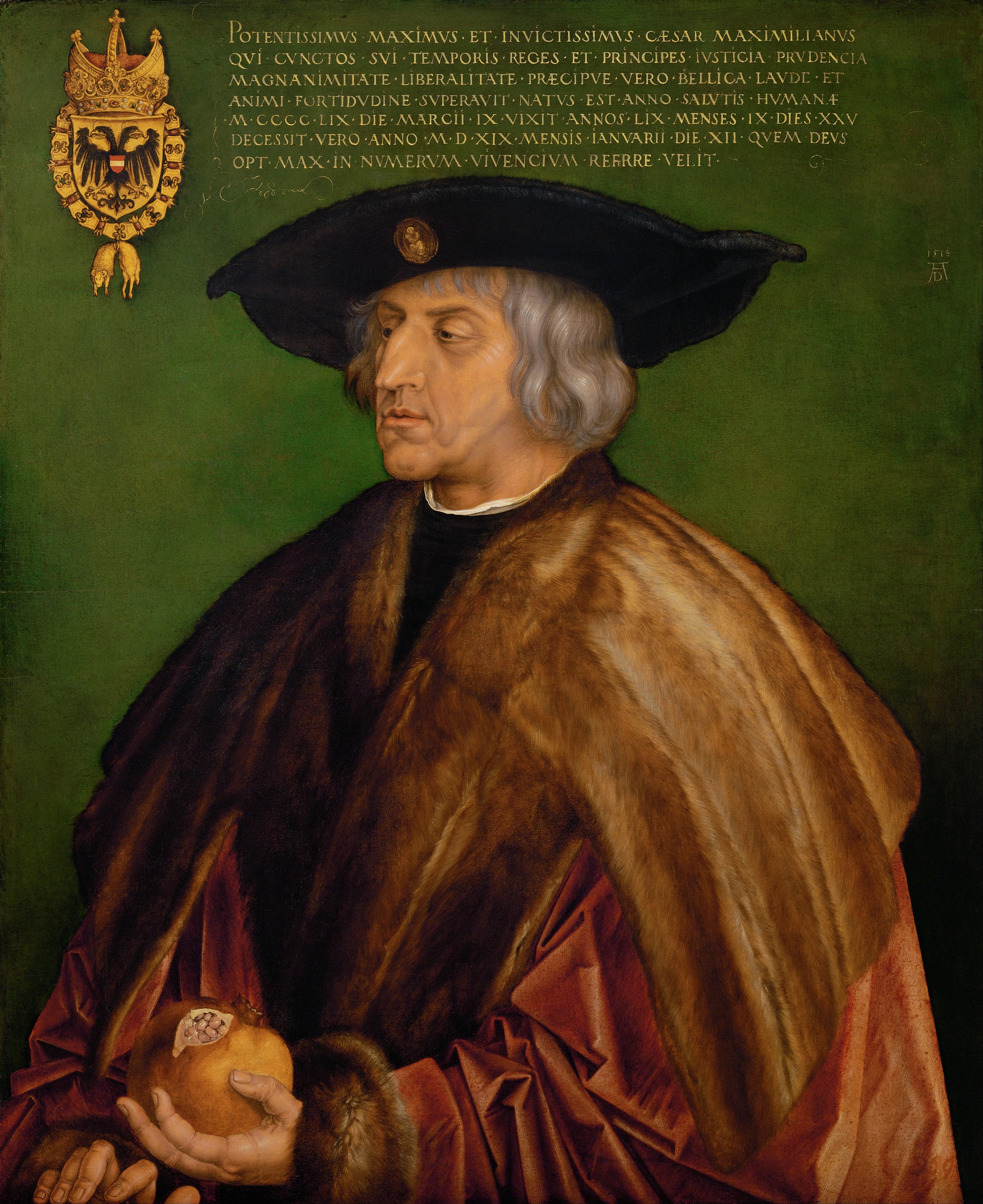 Portrait of Maximilian I, Albrecht Dürer