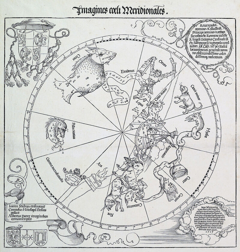 The Celestial Globe — Southern Hemisphere scale comparison