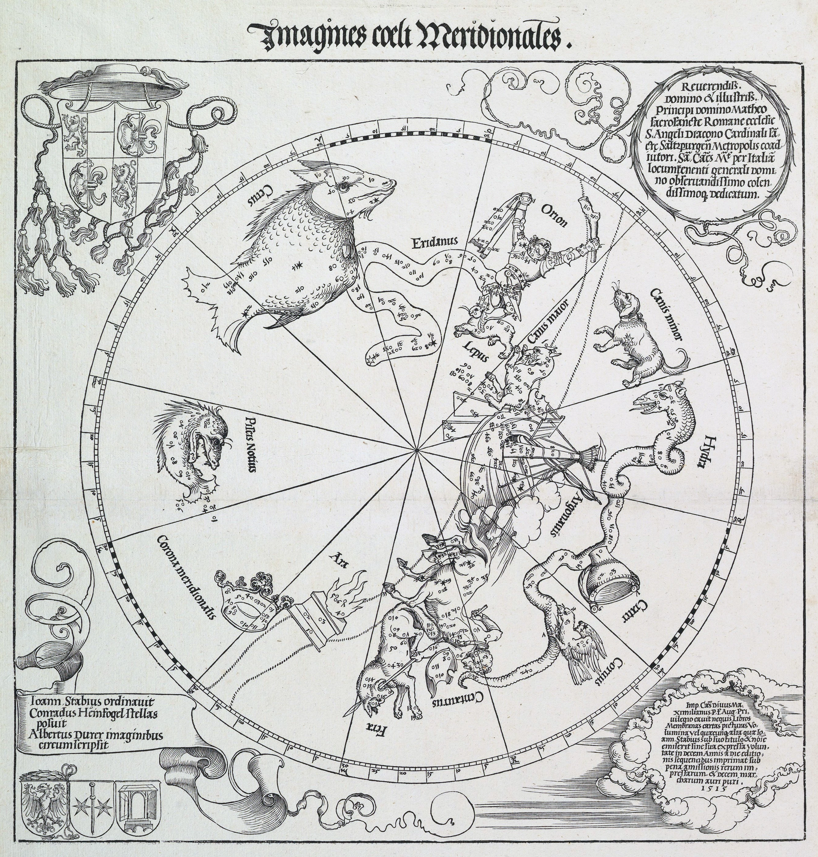 The Celestial Globe — Southern Hemisphere, Albrecht Dürer