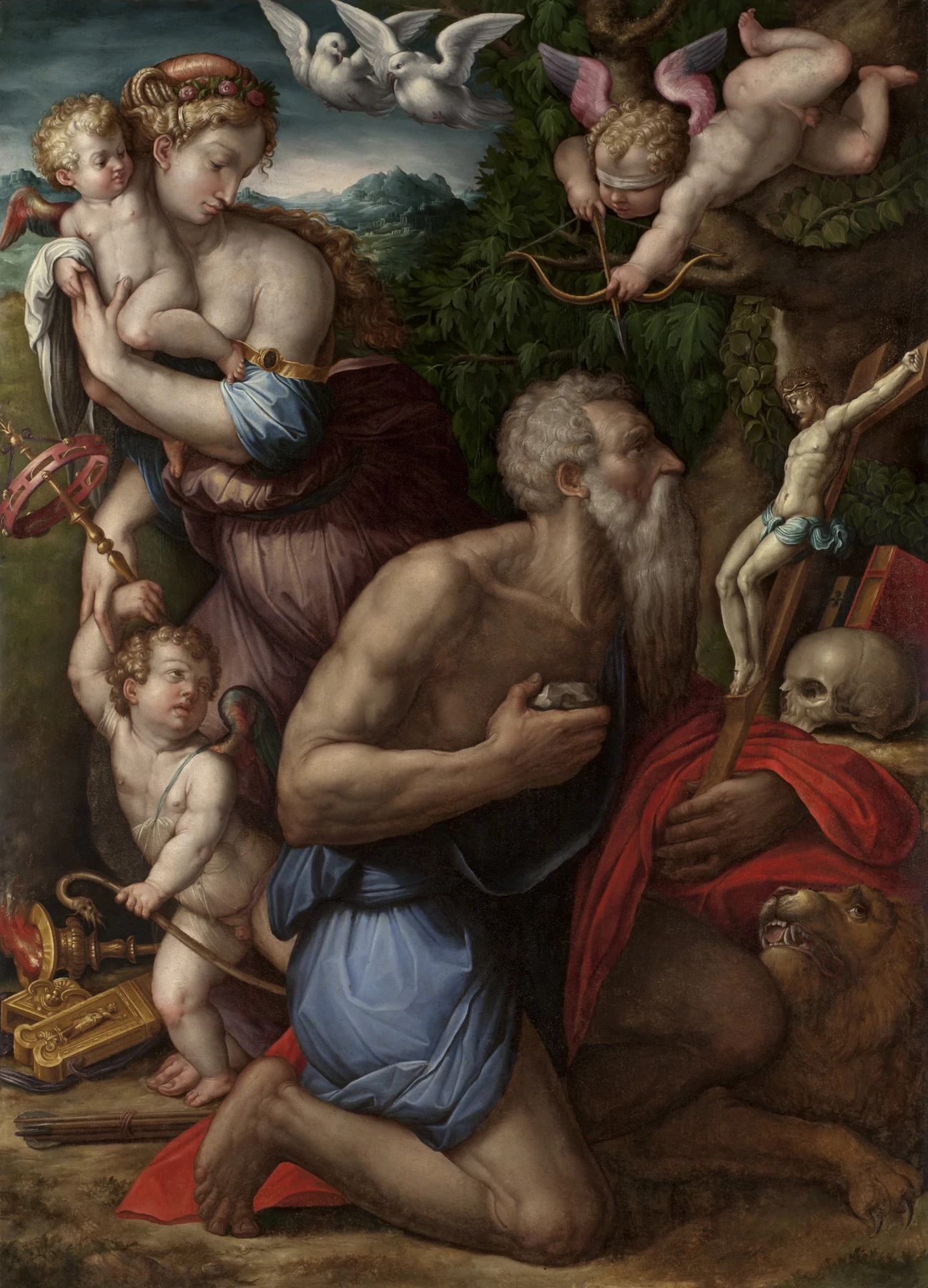 Temptations of St Jerome, Giorgio Vasari