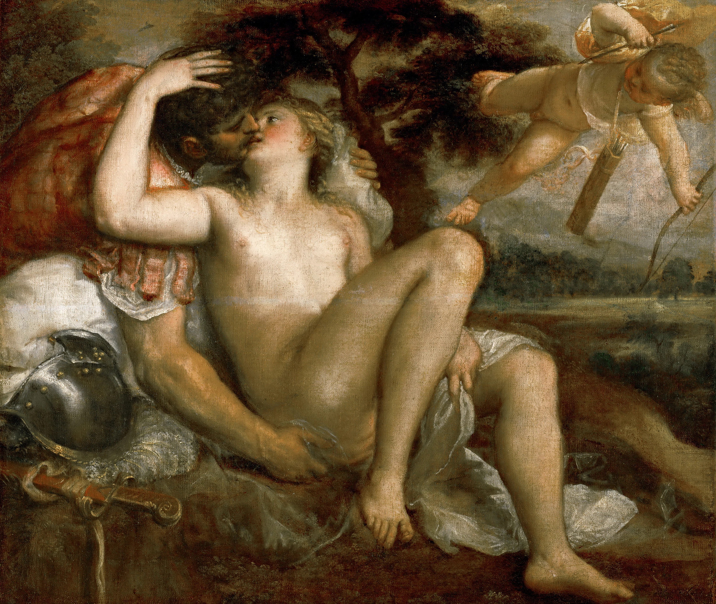 Mars, Venus and Amor, Titian