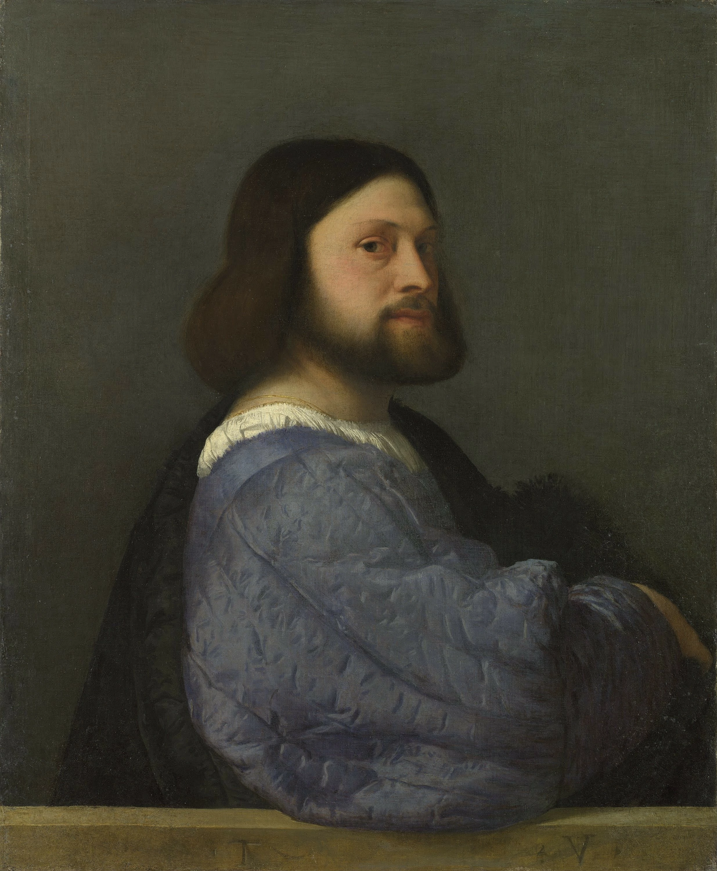 Man with a Quilted Sleeve, Titian