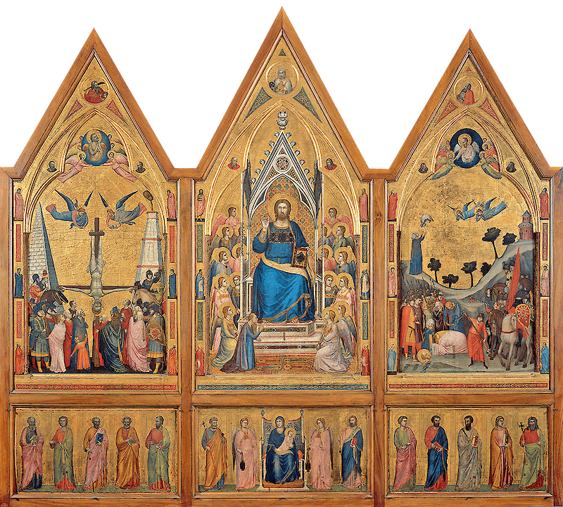 Stefaneschi Triptych scale comparison