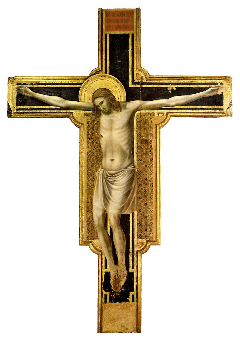 Crucifix of the Malatesta Temple scale comparison