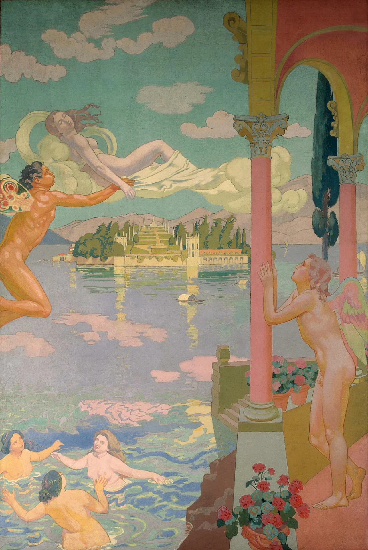 Psyche Panel 2 — Zephyr Transporting Psyche to the Island of Delight, Maurice Denis