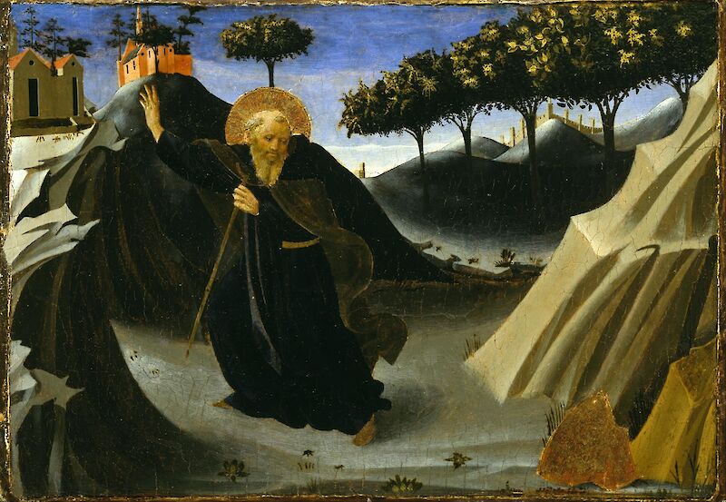 Saint Anthony Tempted by a Lump of Gold scale comparison
