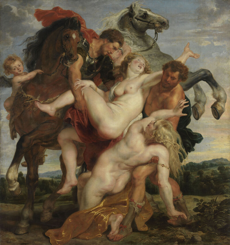 The Rape of the Daughters of Leucippus scale comparison