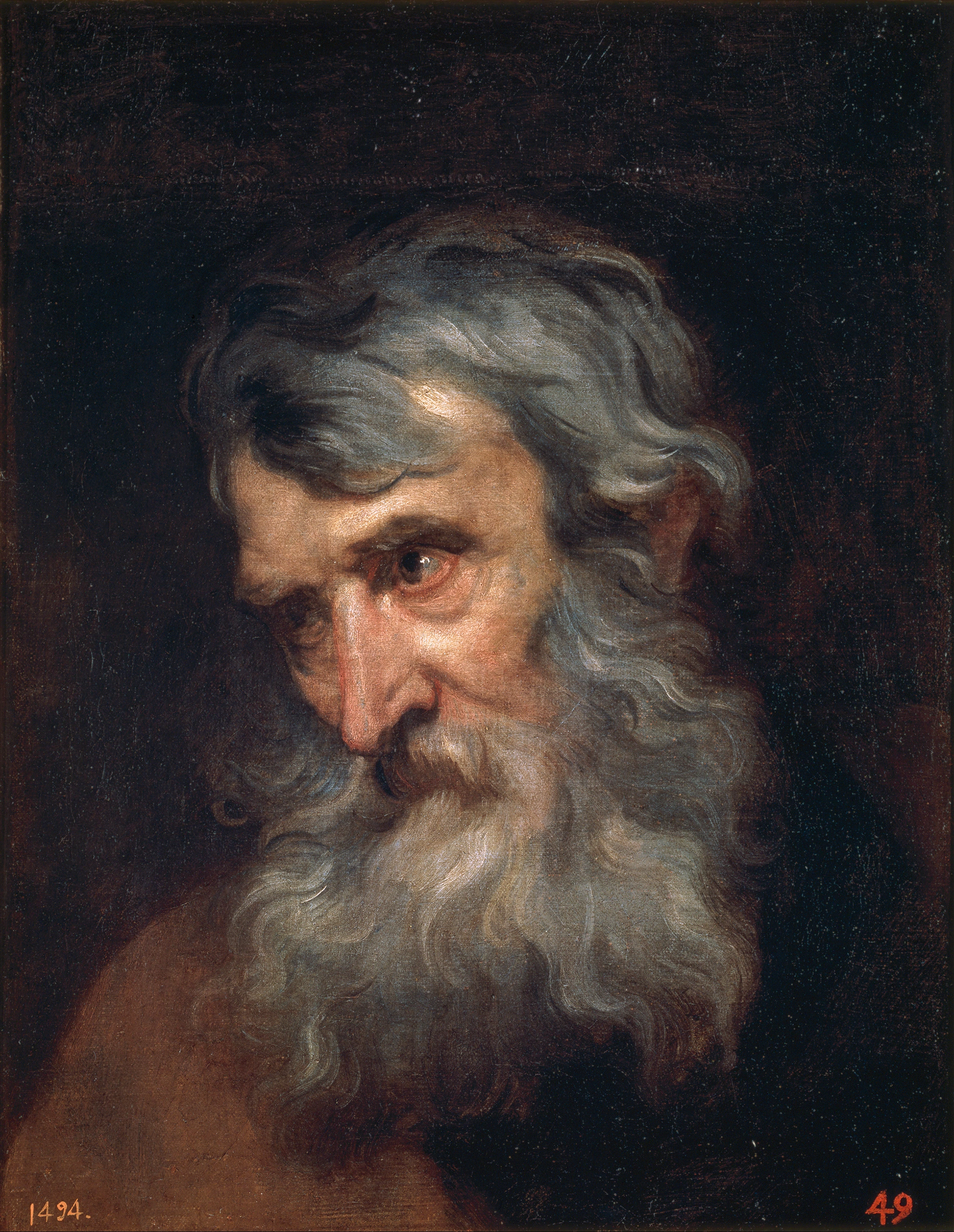 The Head of an Old Man, Anthony van Dyck