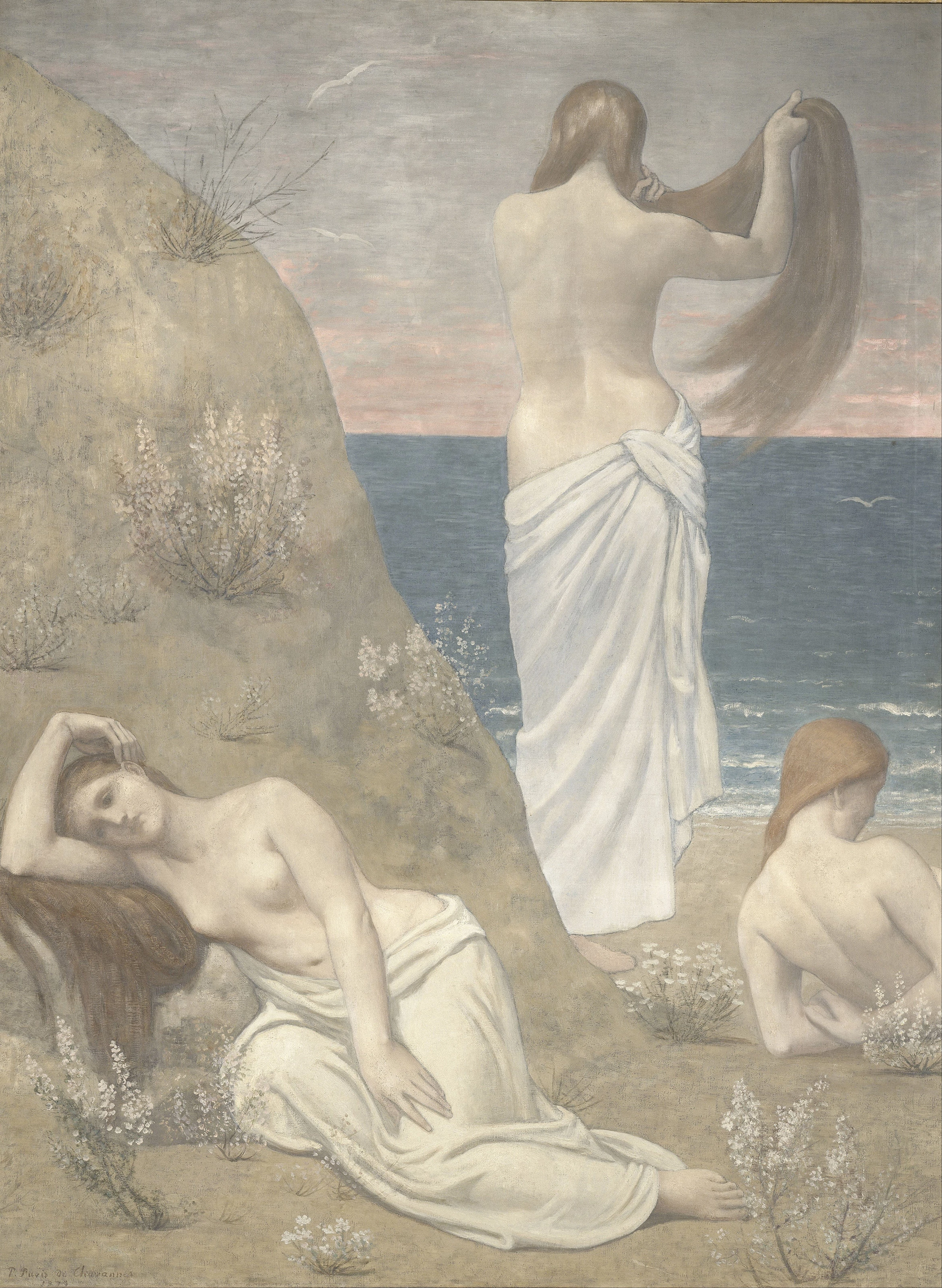 Young Girls by the Seaside, Pierre Puvis de Chavannes