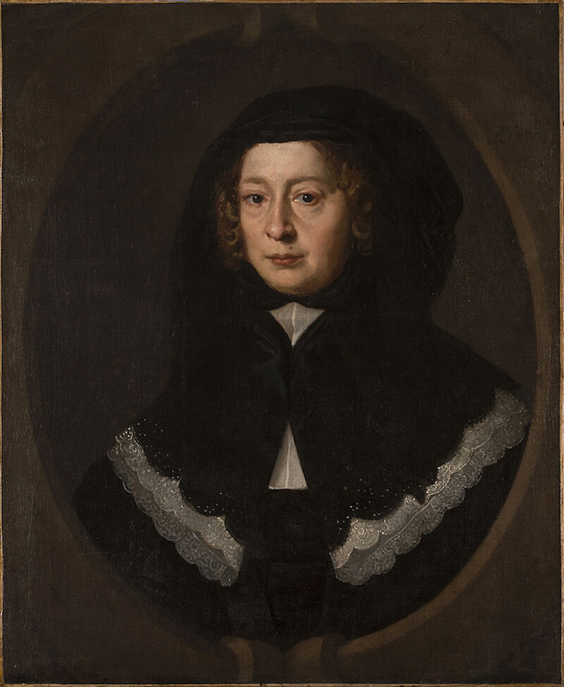 Portrait of a Woman with a Black Hood scale comparison