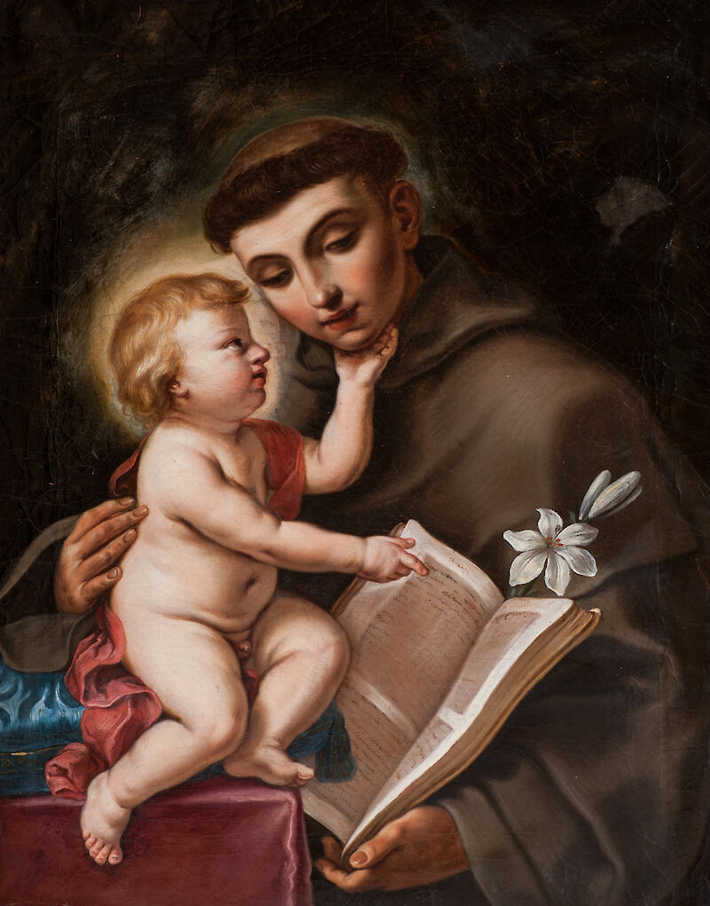Baby Jesus and St. Anthony of Padua scale comparison