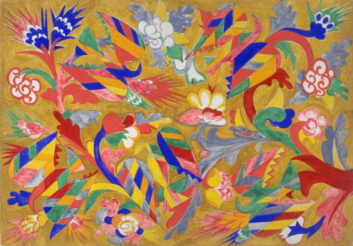 Study for a Curtain for 'Le Coq d'Or', zoomed in