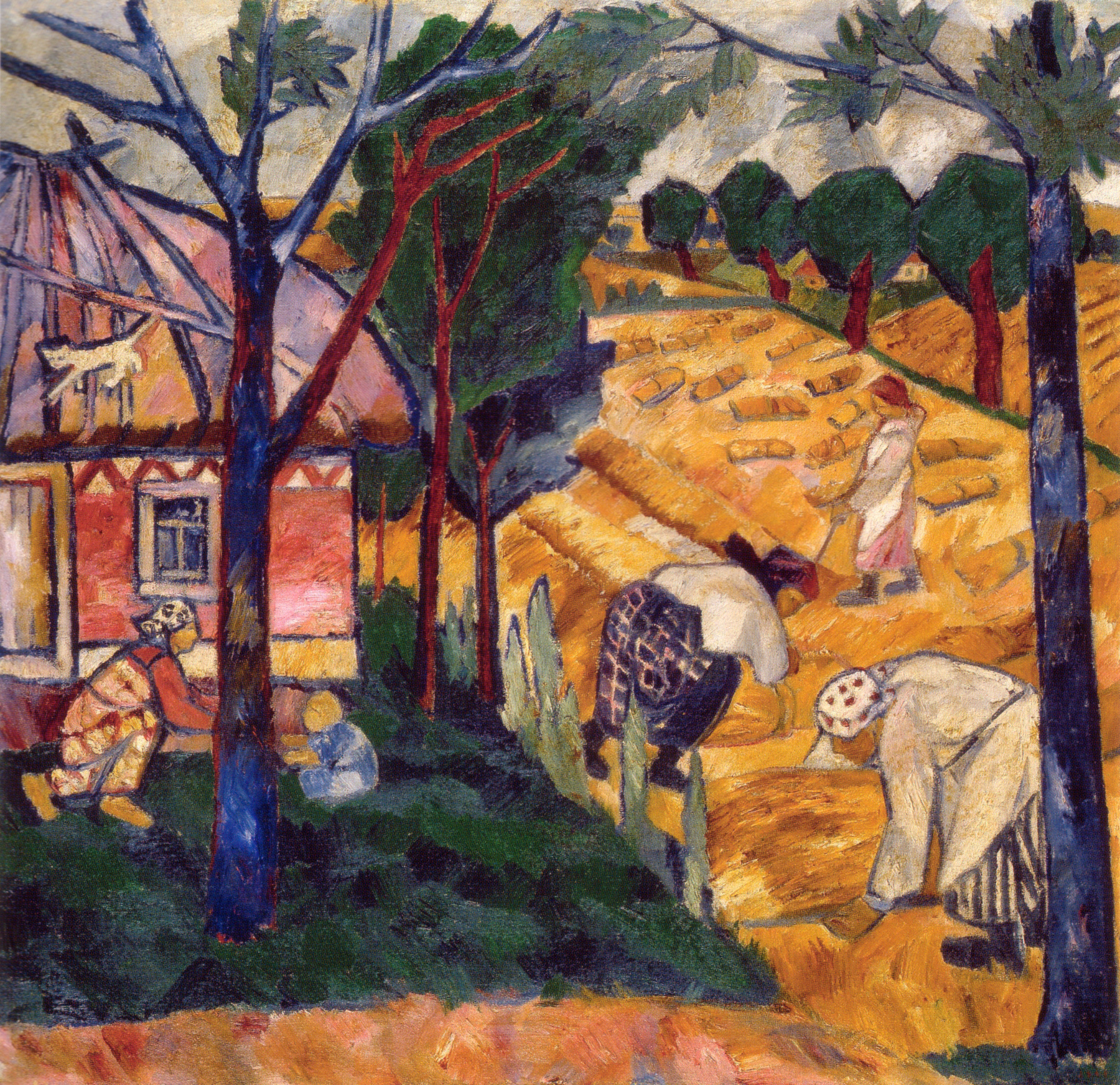 Harvesting, zoomed in