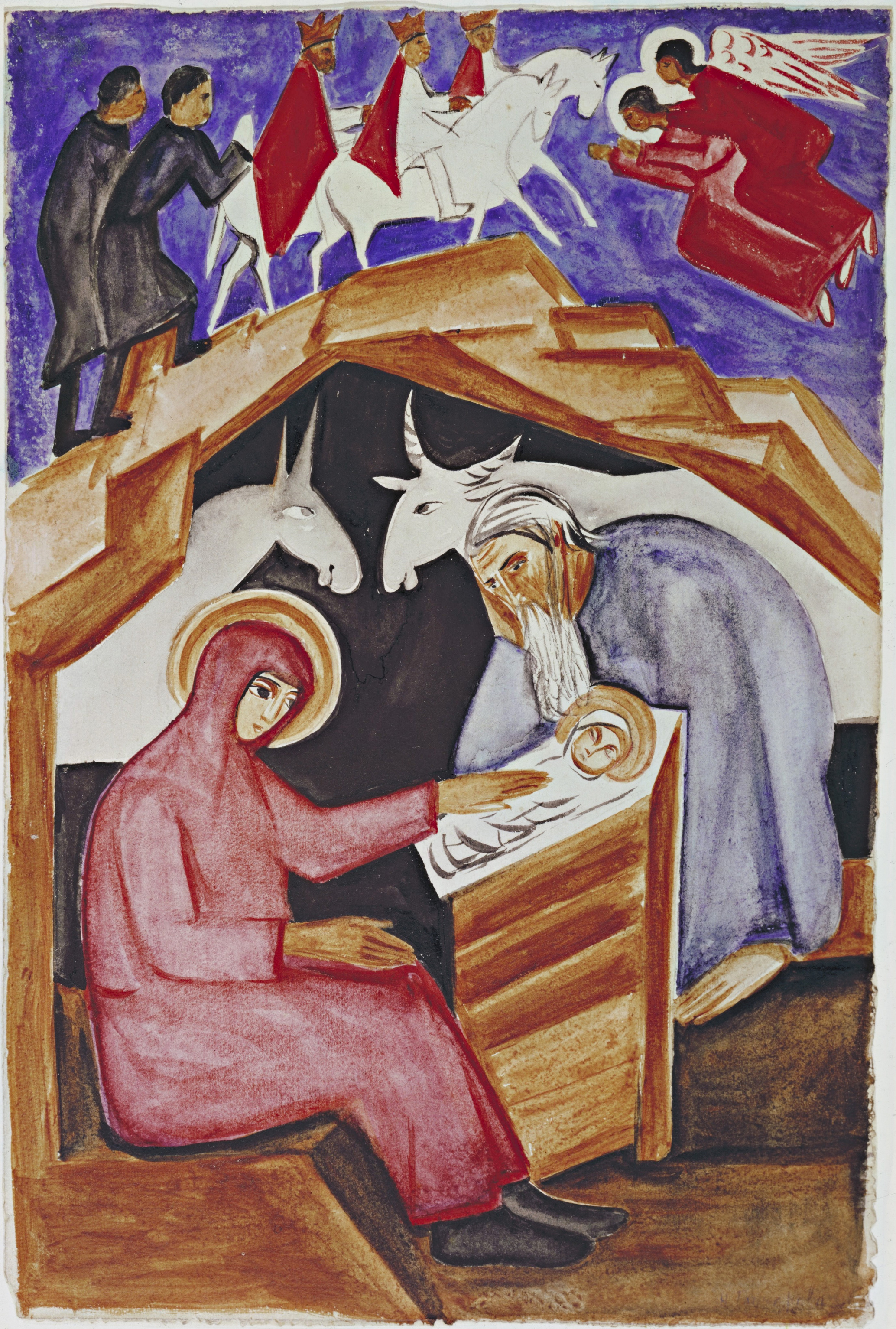 The Nativity, for Liturgy, zoomed in
