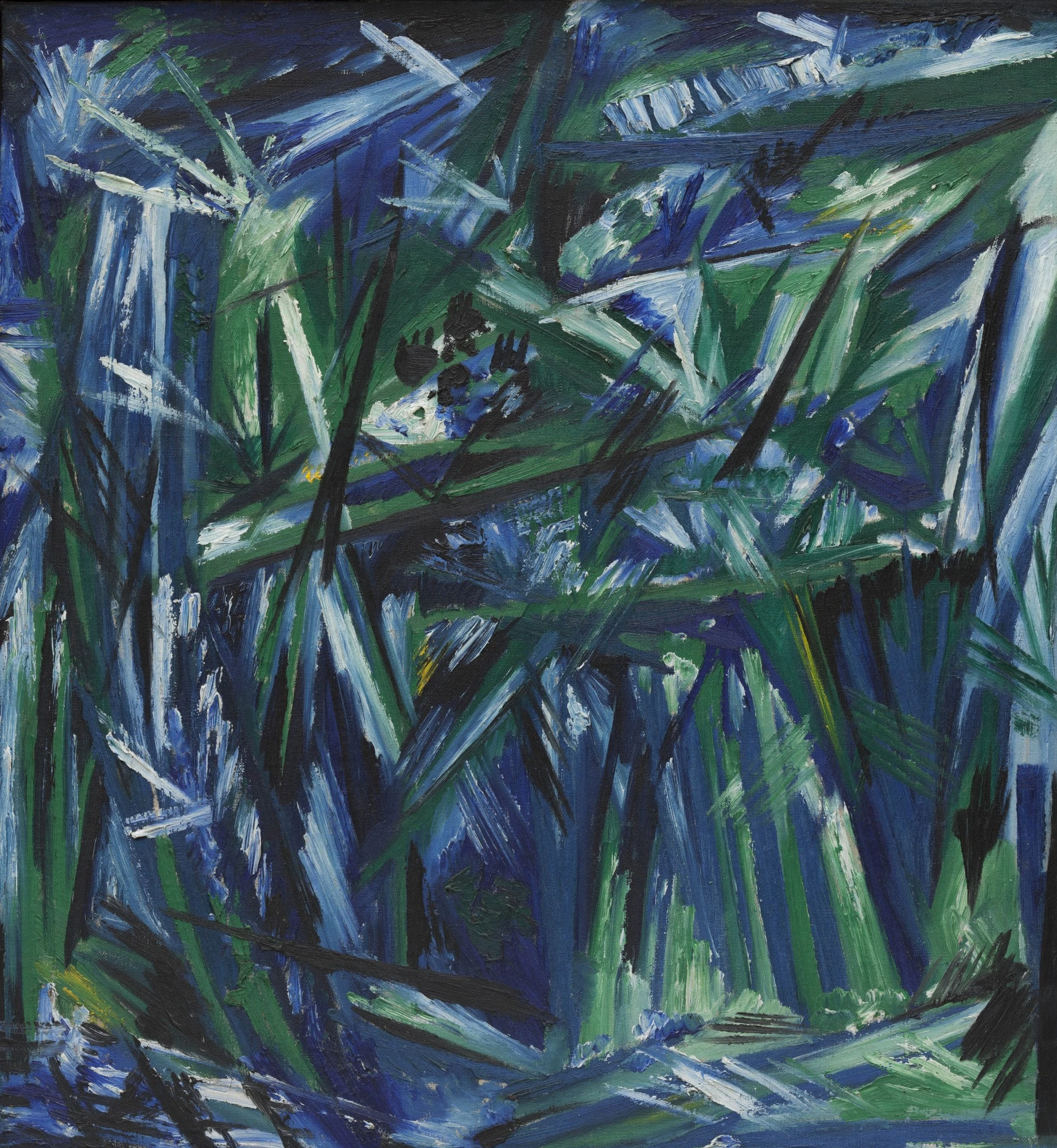 Rayonism, Blue-Green Forest, Natalia Goncharova