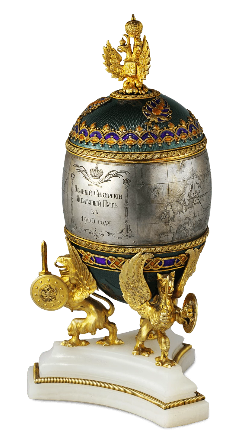 Trans-Siberian Railway Egg, Peter Carl Fabergé