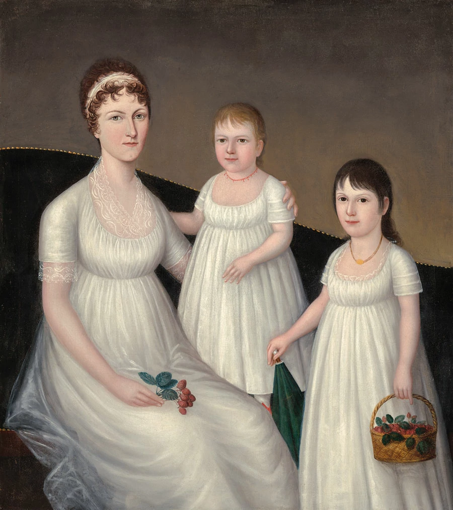 Grace Allison McCurdy and her Daughters, Mary Jane and Letitia Grace, Joshua Johnson