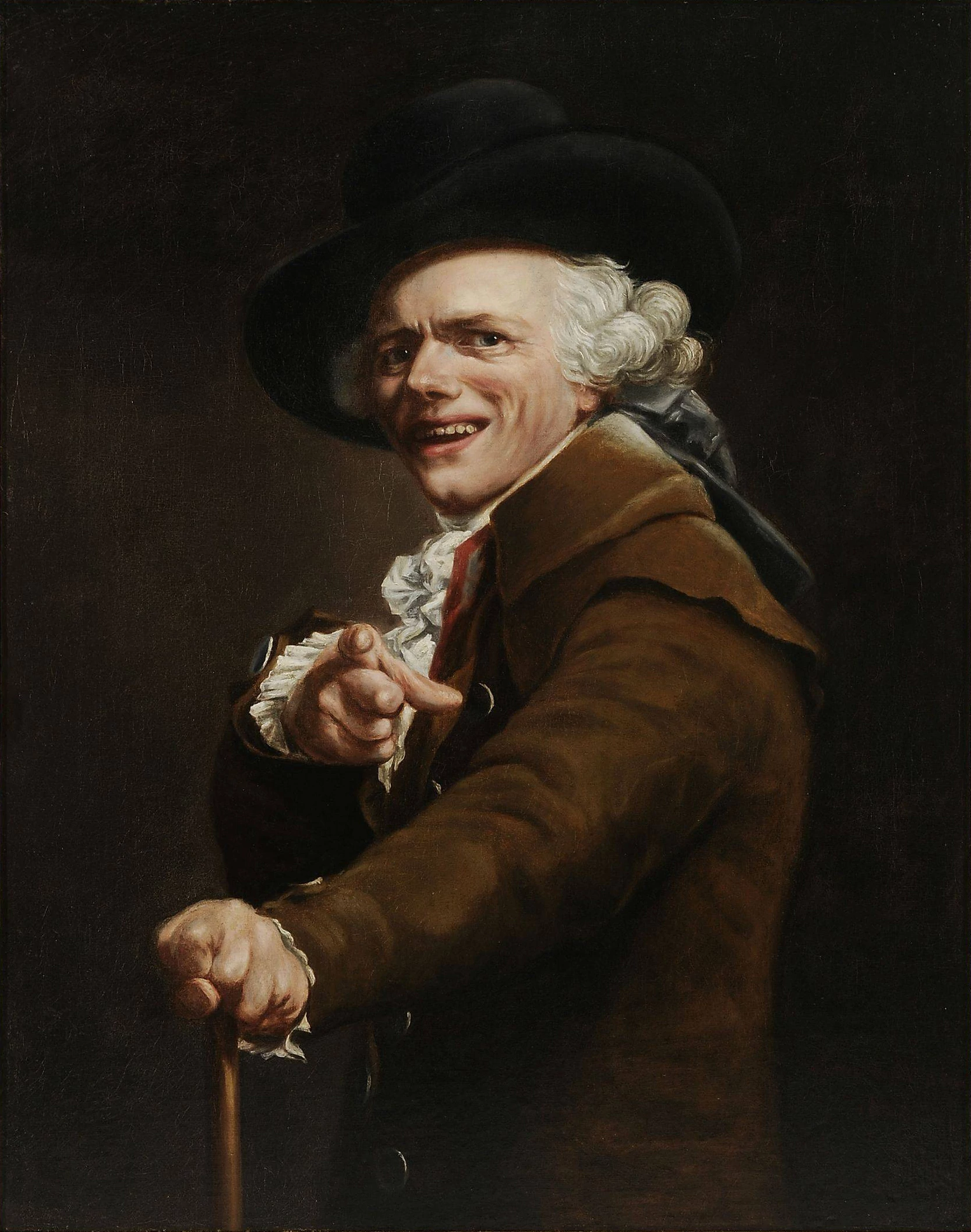 Self-portrait in the Guise of a Mockingbird, Joseph Ducreux