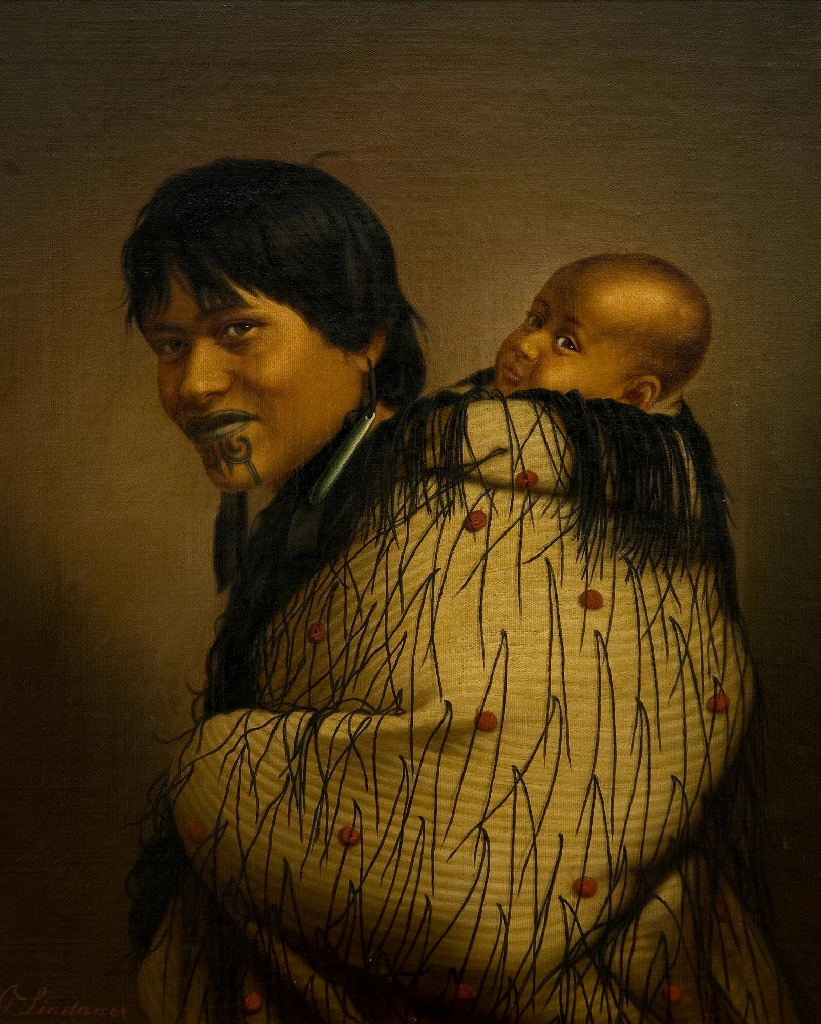 Heeni Hirini and Child, Gottfried Lindauer