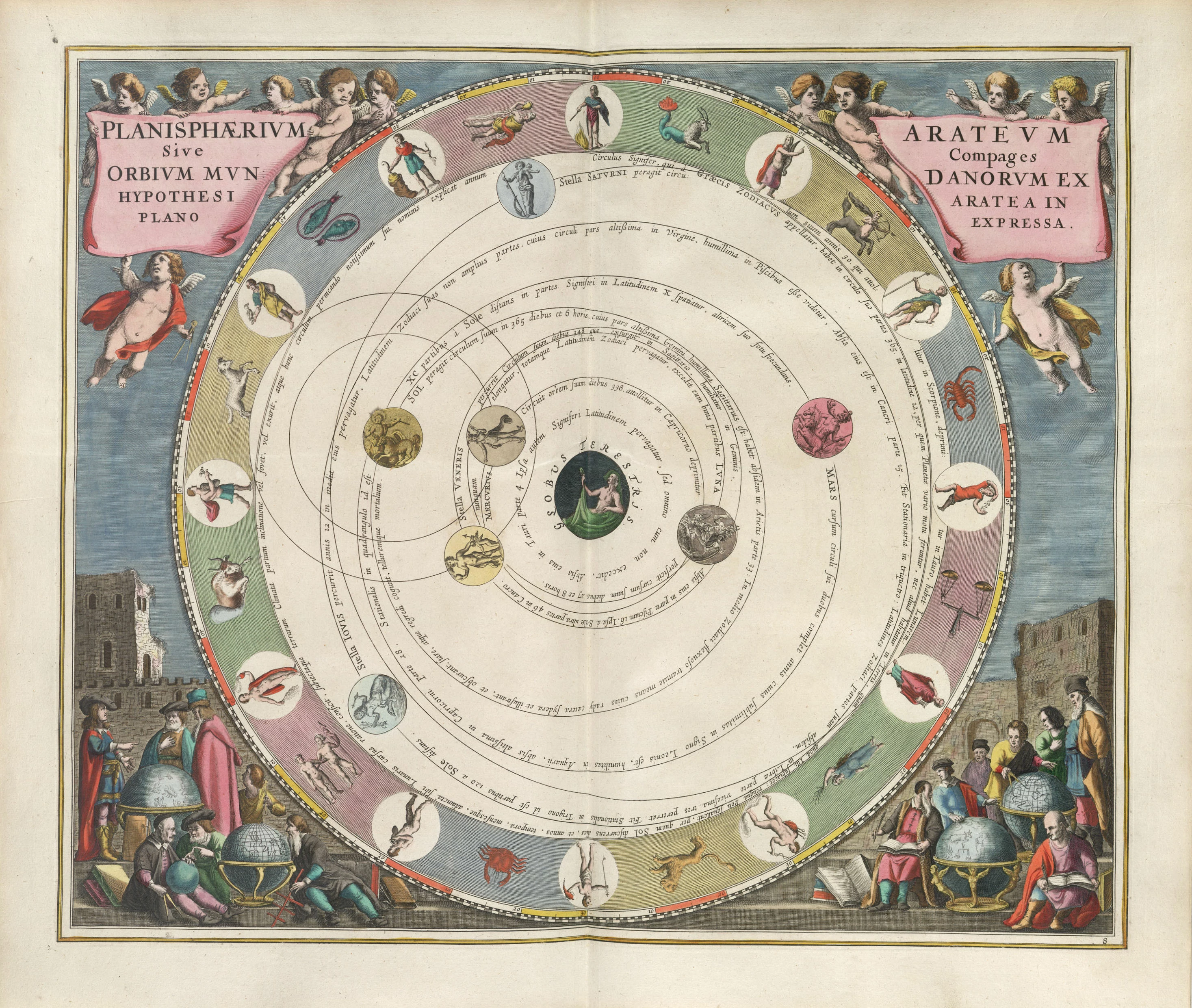 The Planisphere of Aratus, Andreas Cellarius