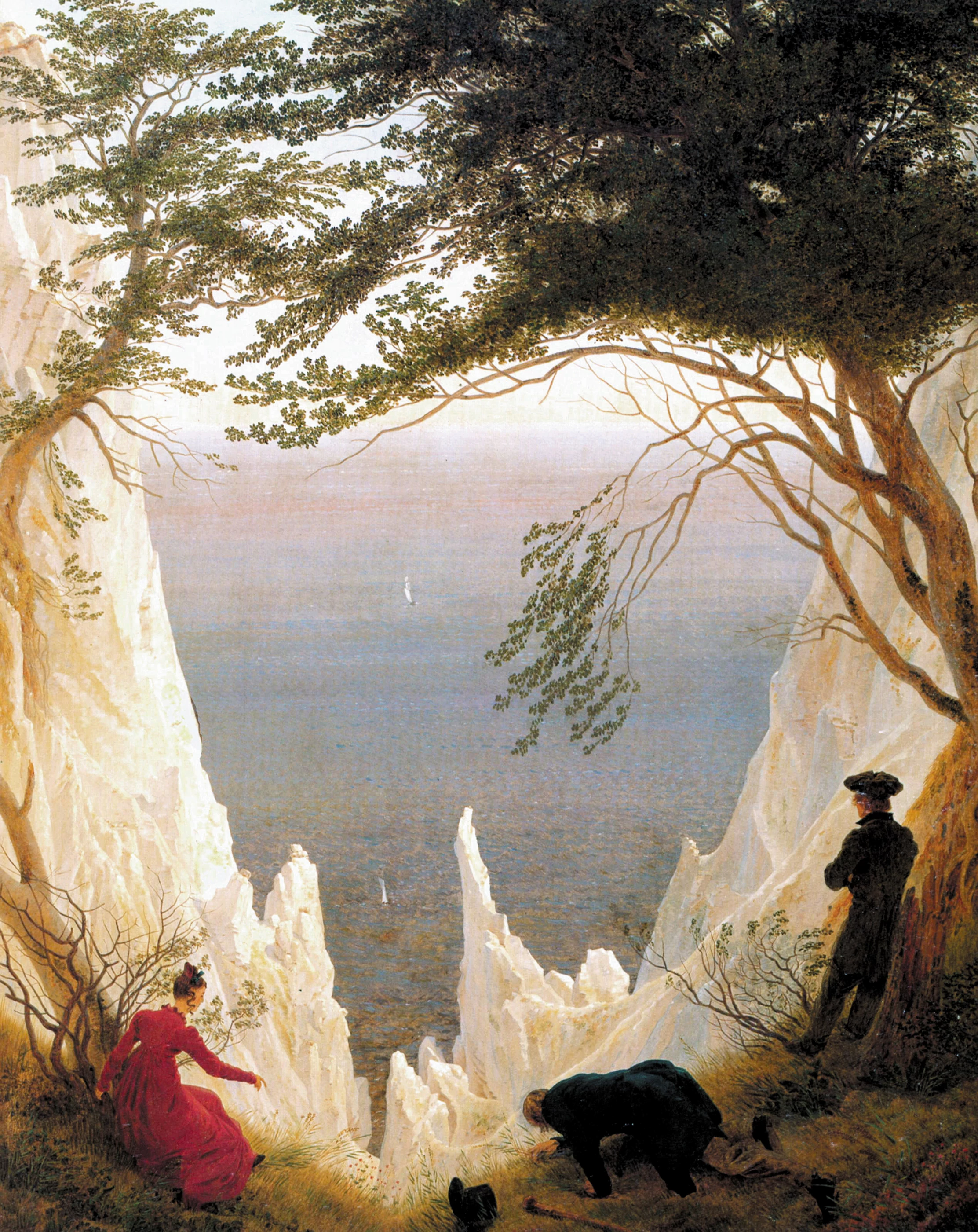 Chalk Cliffs on Rügen, Caspar David Friedrich